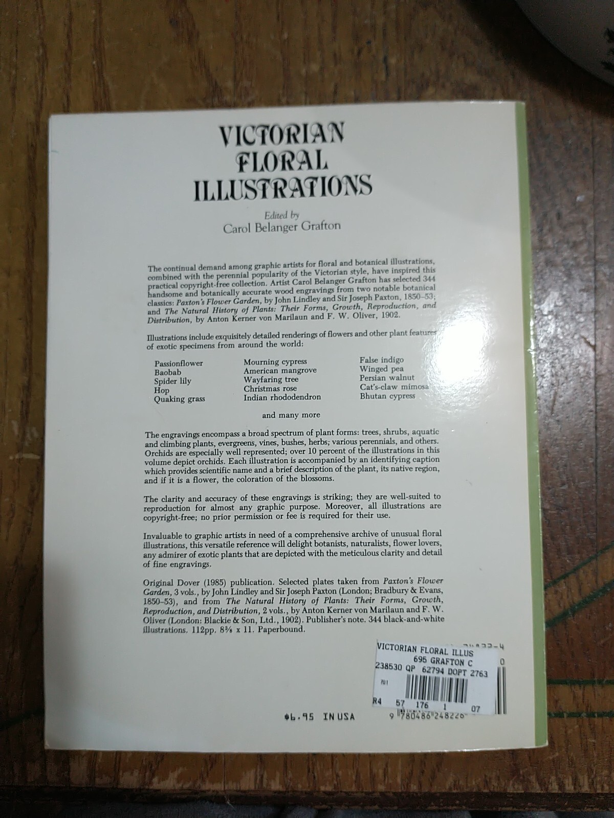 Victorian Floral Illustrations 344 Wood Engravings Plants Carol Belanger Grafton