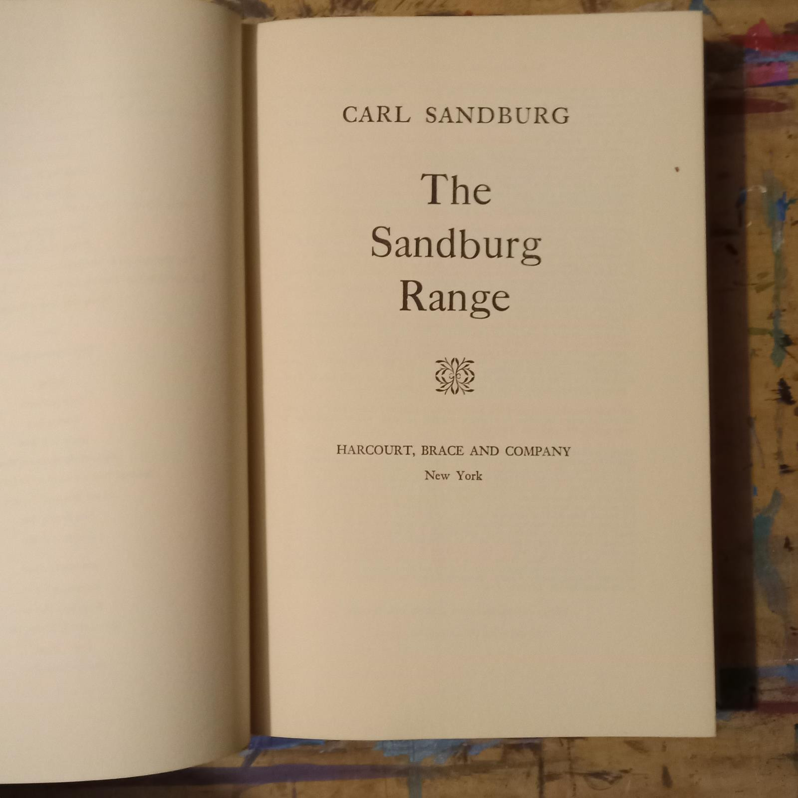Carl Sandburg The Sandburg Range 1957 Harcourt Brace And Co 1st 4to HC DJ VG+ VG