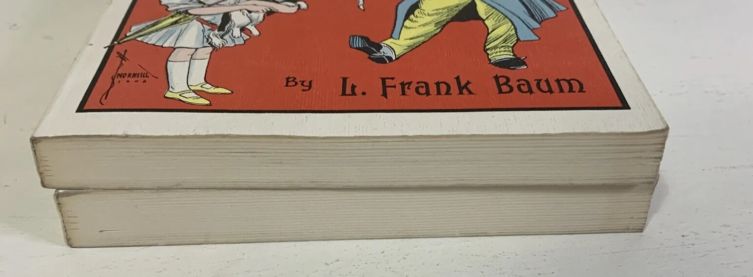 Lot of 2 The Wizard of Oz Paperback Books Reprinted Editions: The Land of Oz, Do