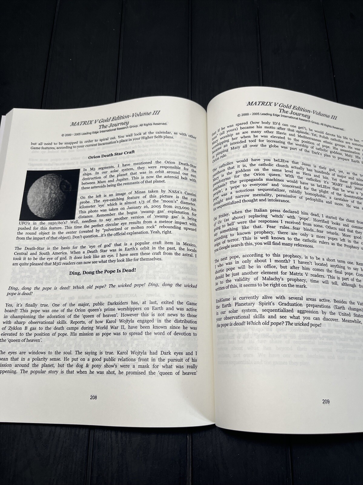 MATRIX V 5,Volume 3,The Journey, by Valdamar Valerian,UFO,Alien,Occult,REPRINT