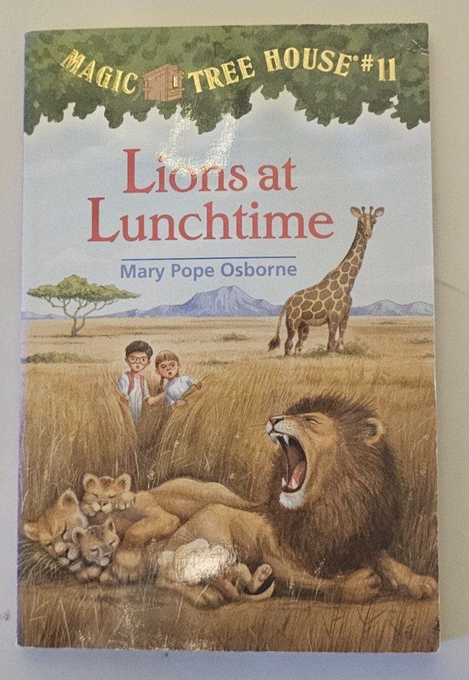 Mary Pope Osborne Magic Tree House 11 Lions at Lunchtime 1998 Book FLC