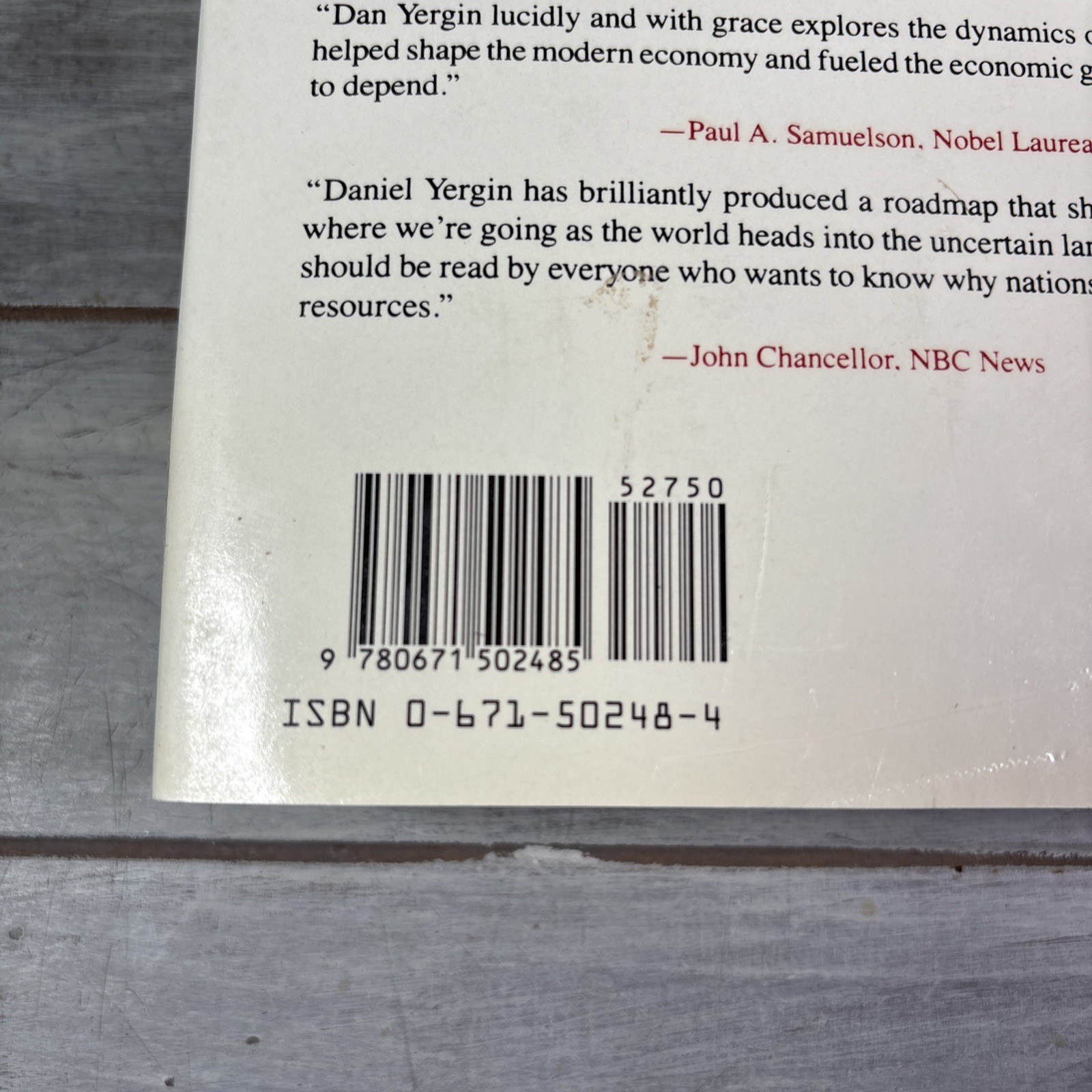 DANIEL YERGIN The Prize the Epic Quest for Oil Money Power HC/DJ