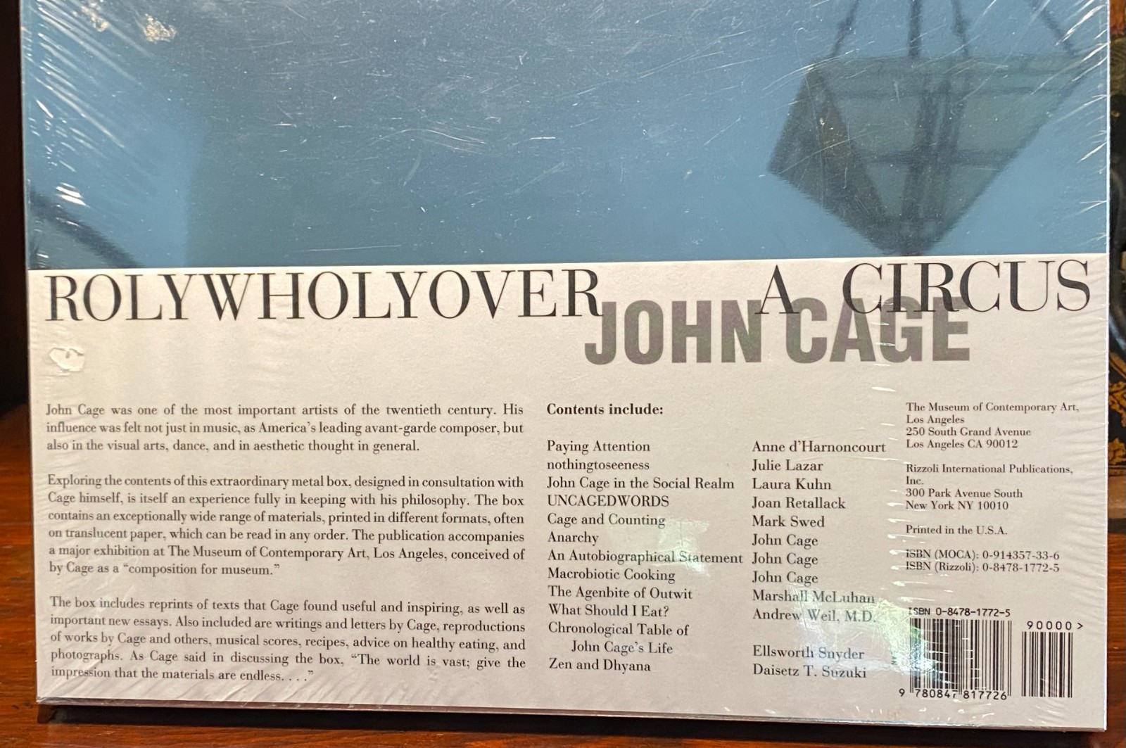 SEALED 1st Edition Rolywholyover, A Circus by John Cage. MOCA, LA & Rizzoli, NY