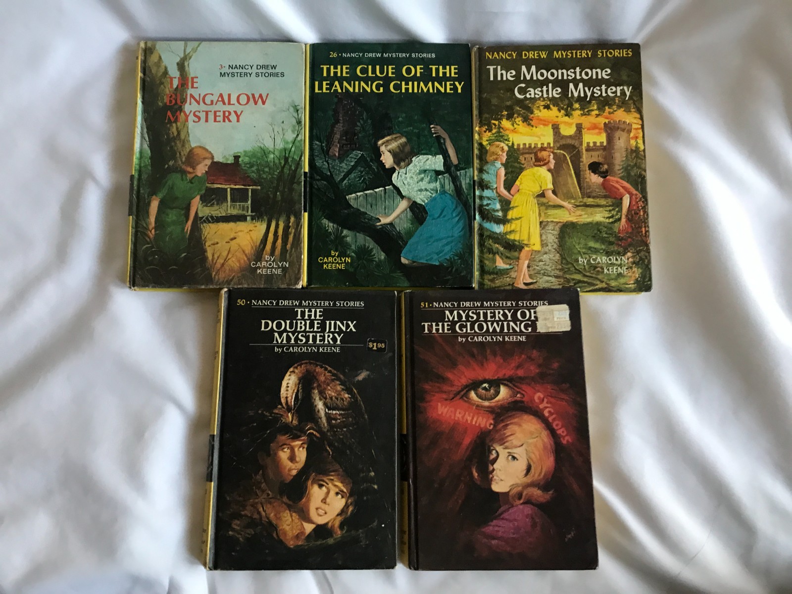 Lot of 5 Nancy Drew Mystery Carolyn Keene Matte HC