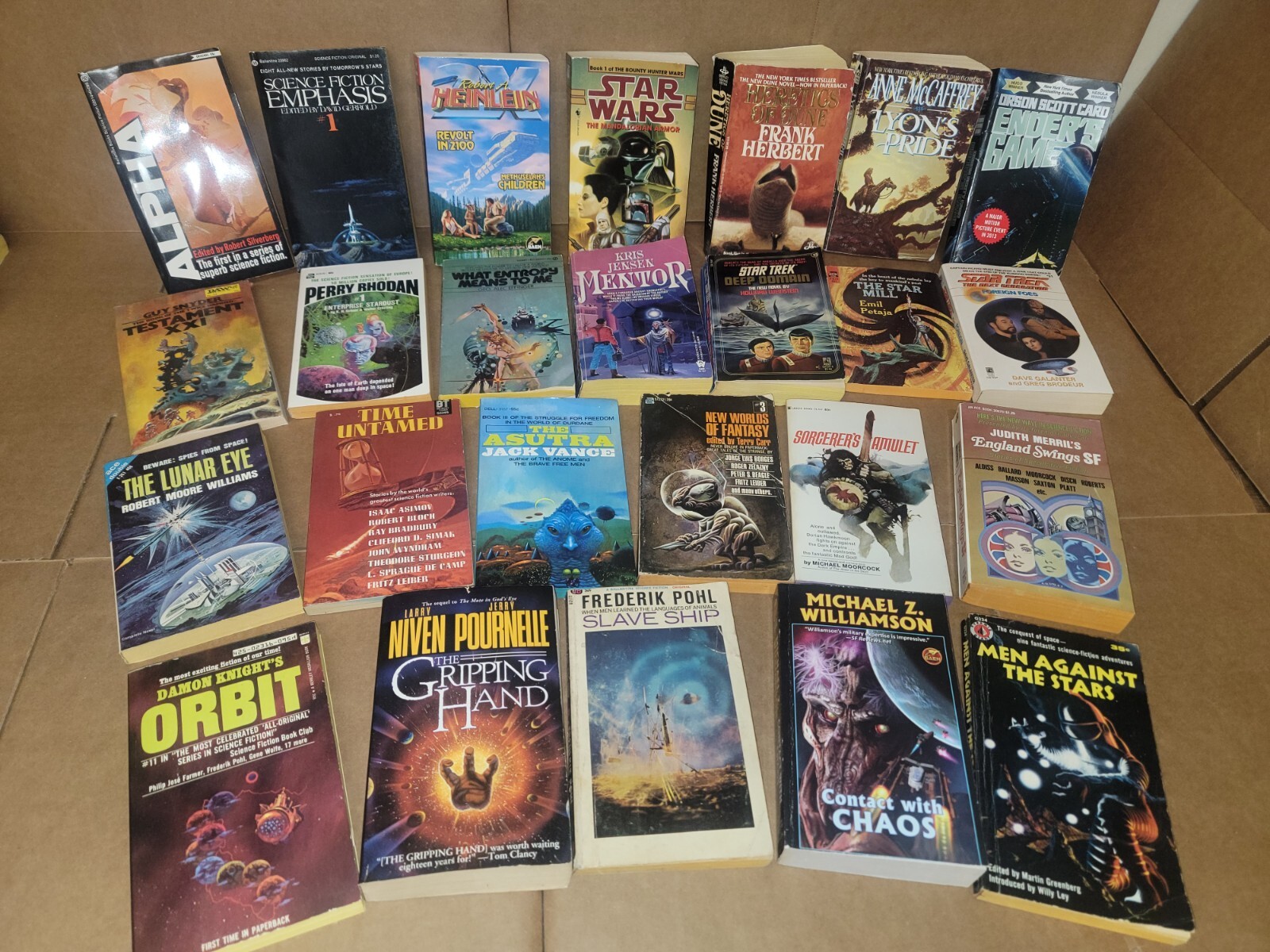 Lot of 20 Science Fiction Vintage Rare Asimov Book Paperback SCI-FI MIX RANDOM