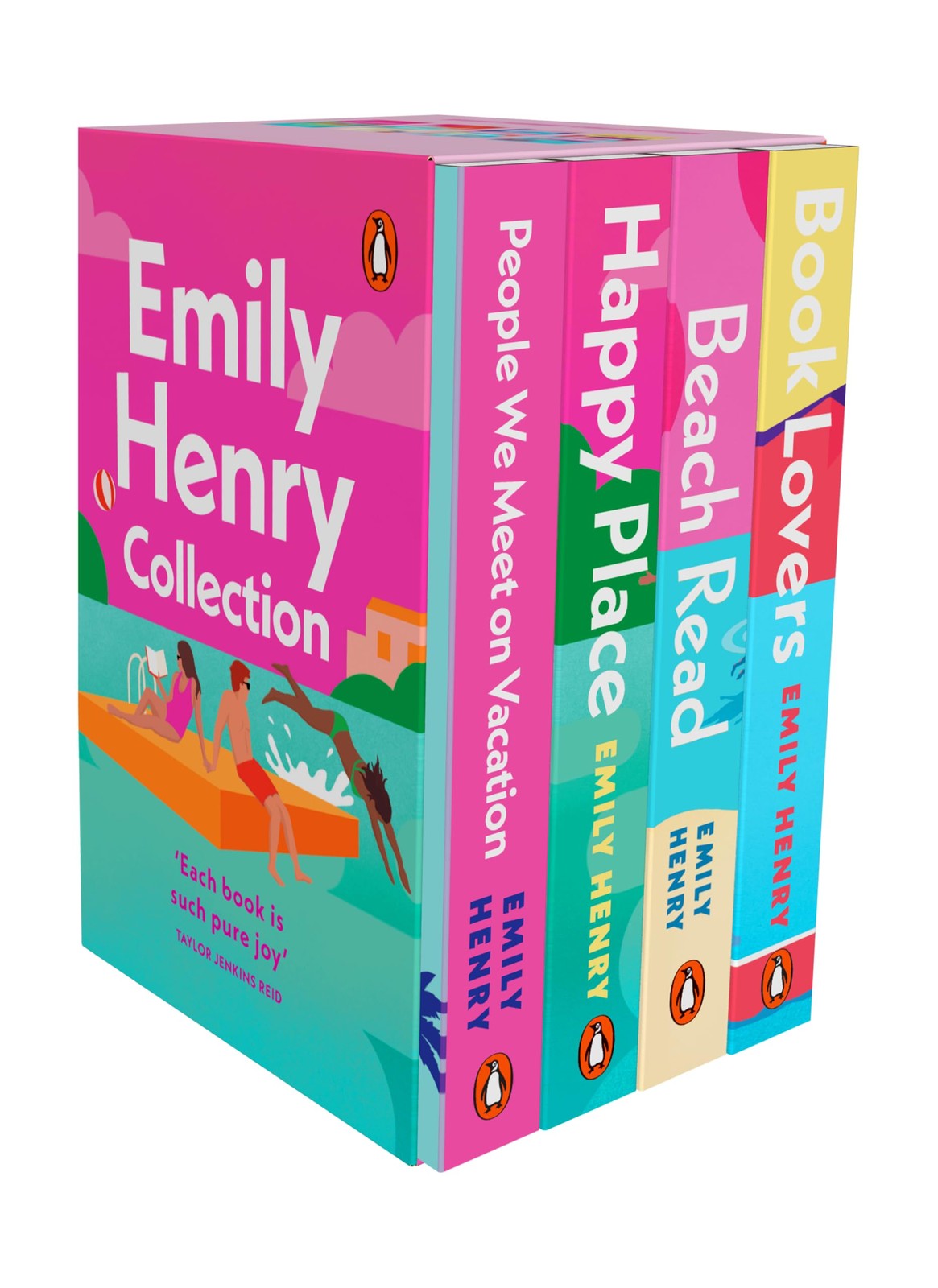 Emily Henry: 4 Books Boxset Happy Place, People We Meet On Vacation