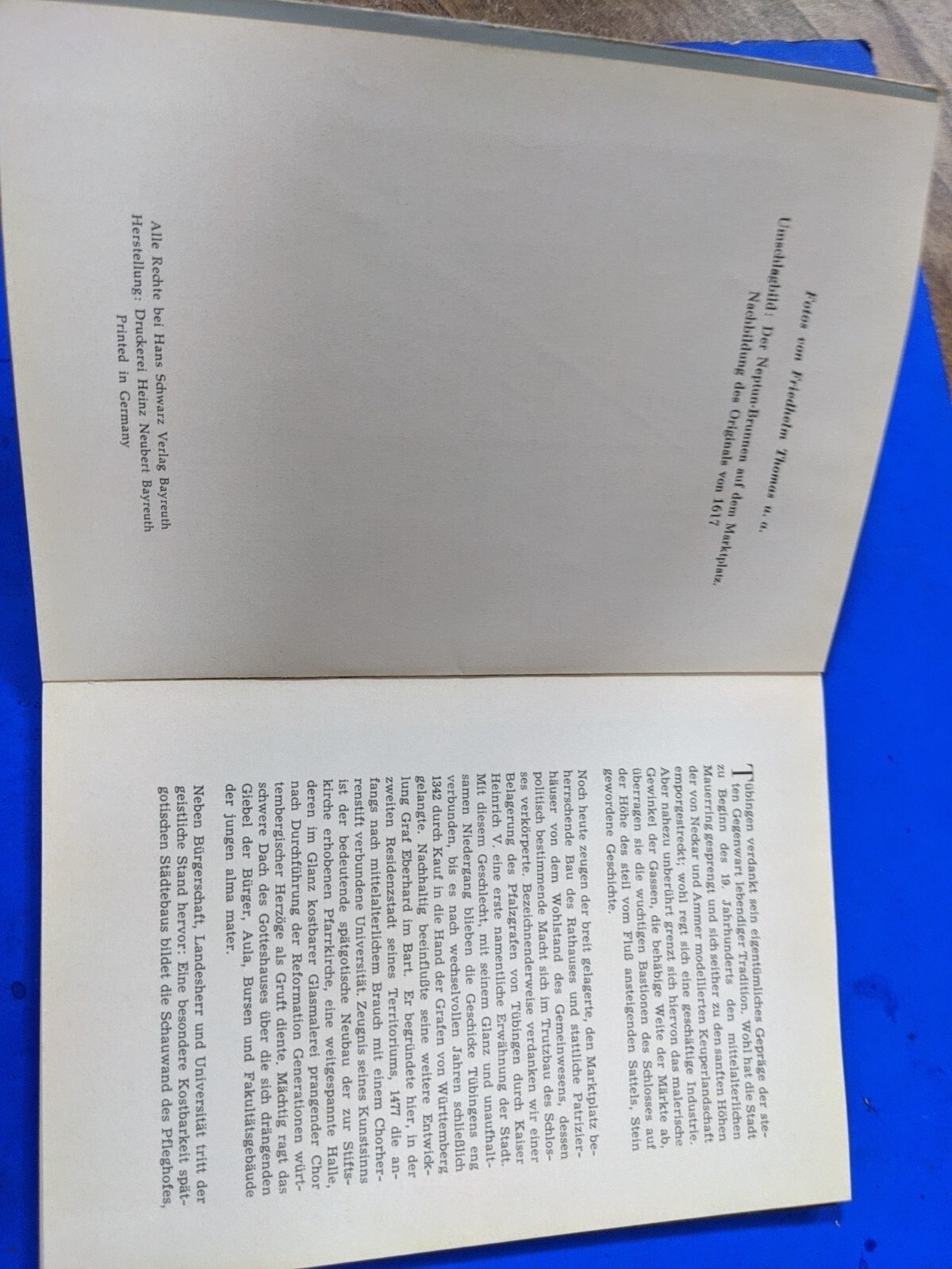 Tubingen Picture Booklet 20+ Pages A Couple Are Loose But In Perfect Condition