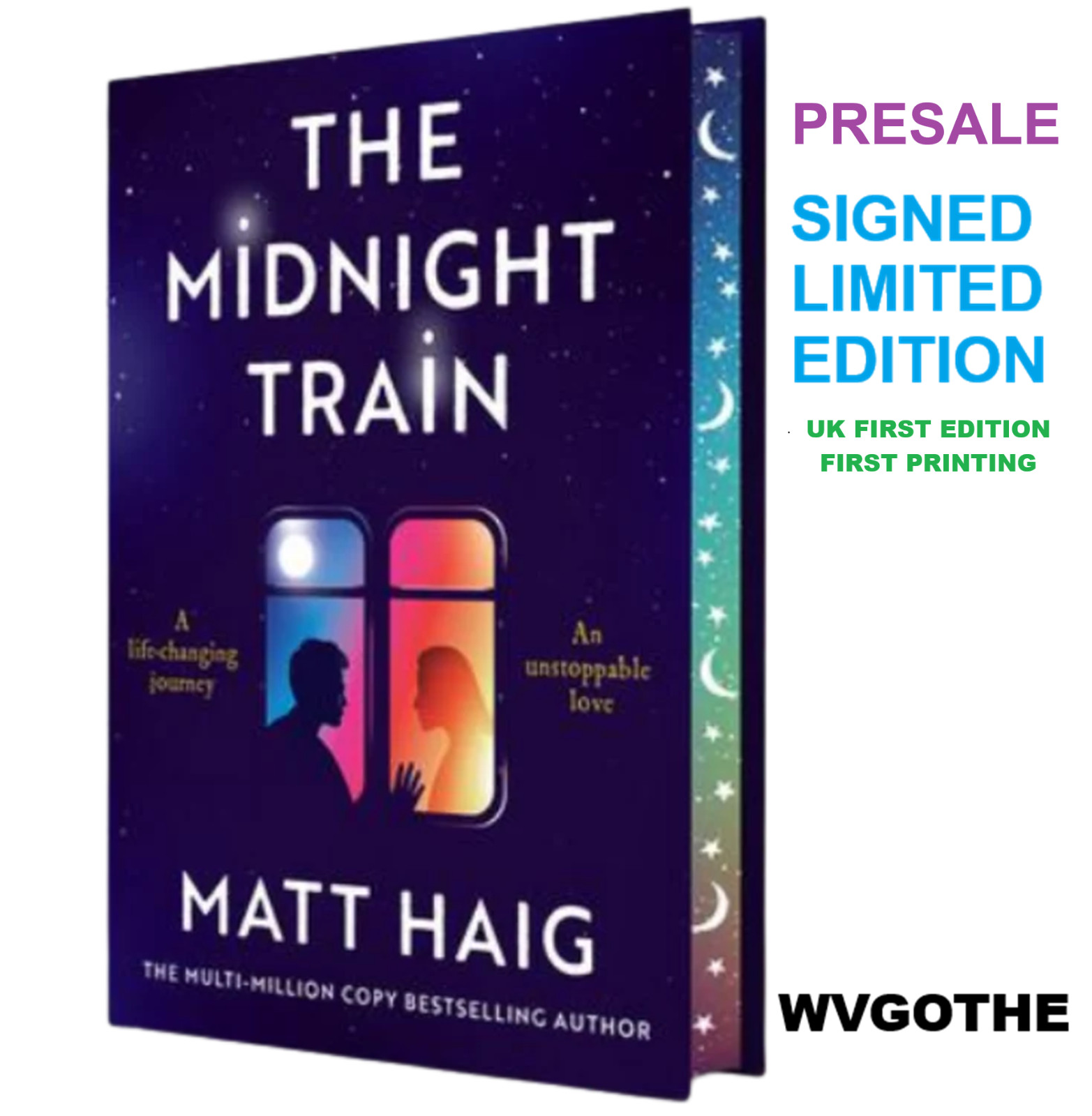 Signed Matt Haig The Midnight Train UK Deluxe 1ST Last Library