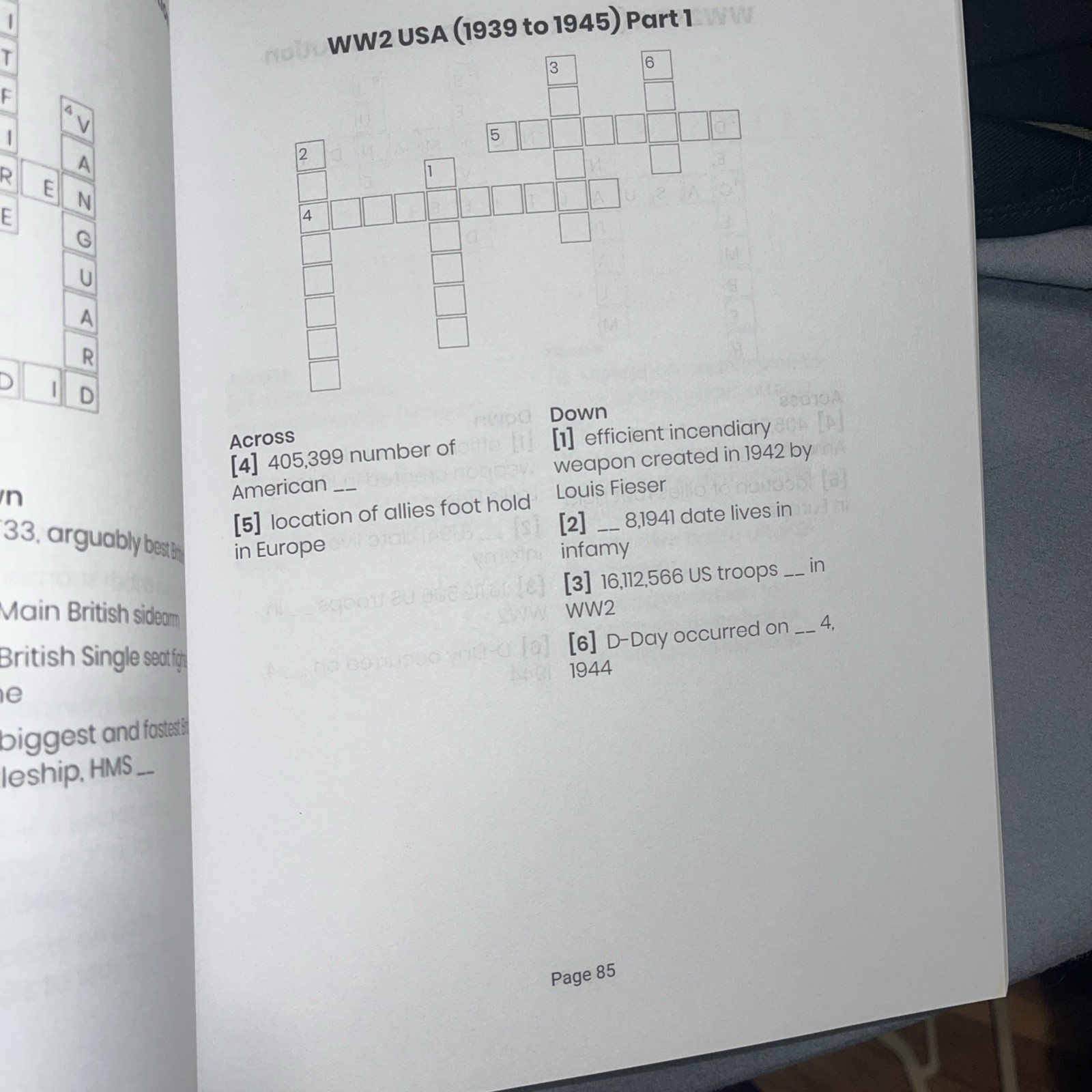 WW2 Crossword Puzzles For Adults by Outdoor Words Publication LN