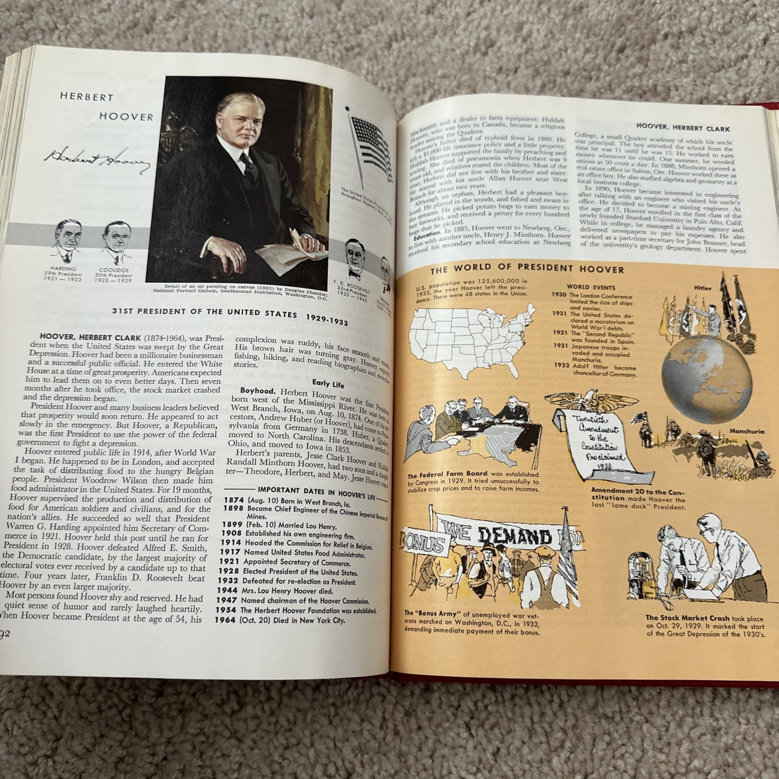 Vtg Presidents Of The United States 1976 World Book Encyclopedia Limited Edition