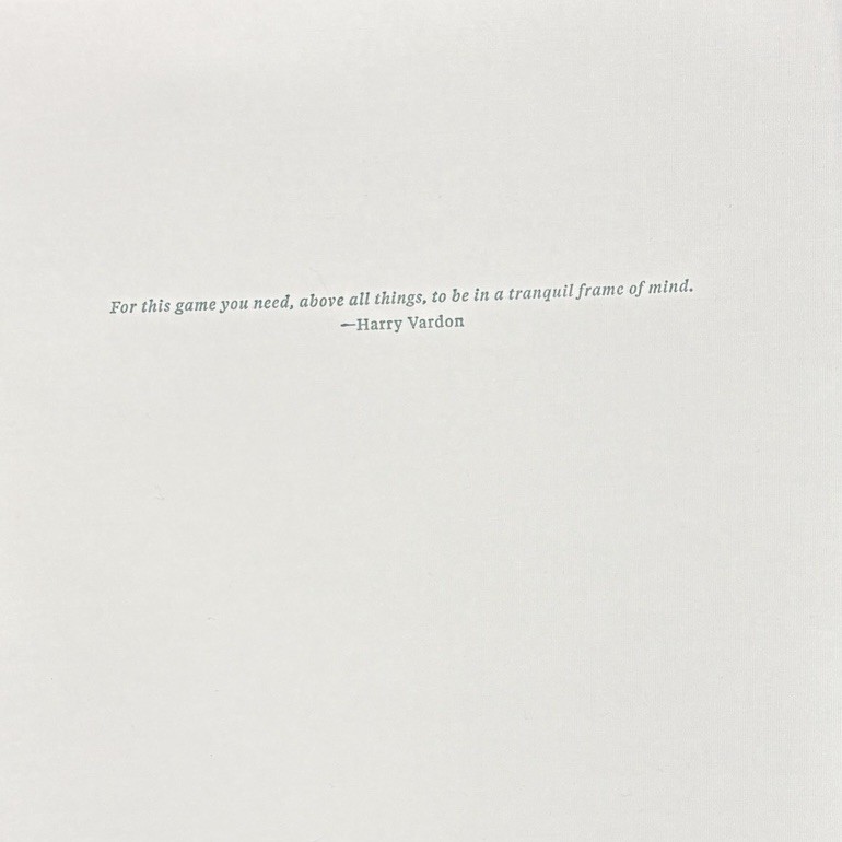 The Golfer’s Journal Quiet, Please HC Coffee Table Book Tom Coyne Clamshell (CT)
