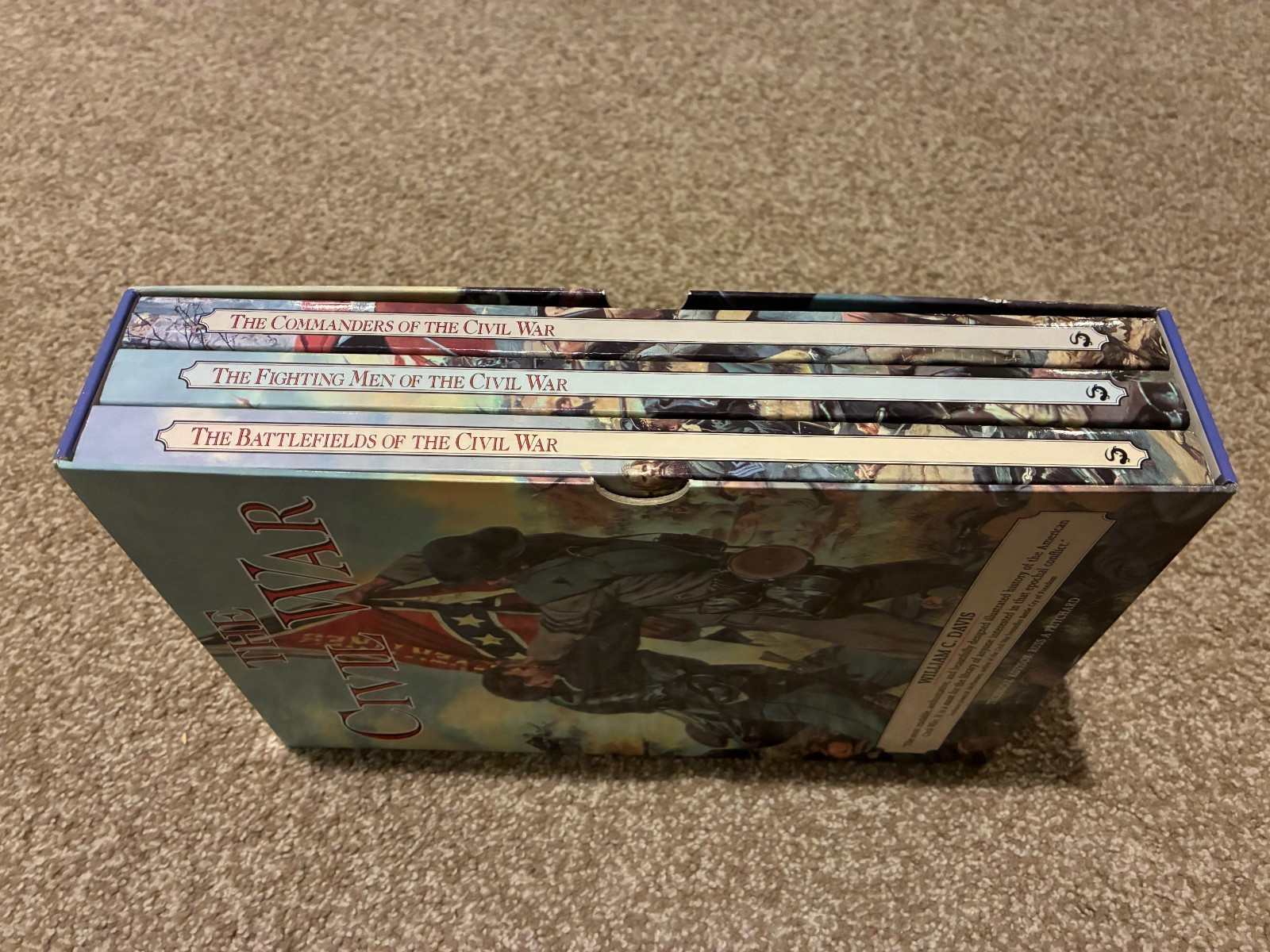 The Civil War – Complete 3-Book Boxed Set – William C. Davis – RARE – Commanders