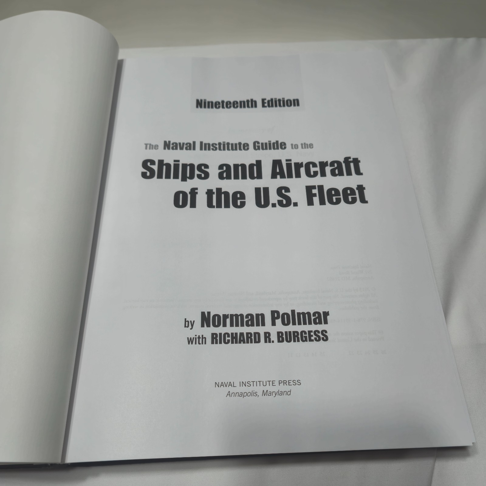 The Naval Institute Guide to Ships and Aircraft of the U.S. Fleet, 19th Edition