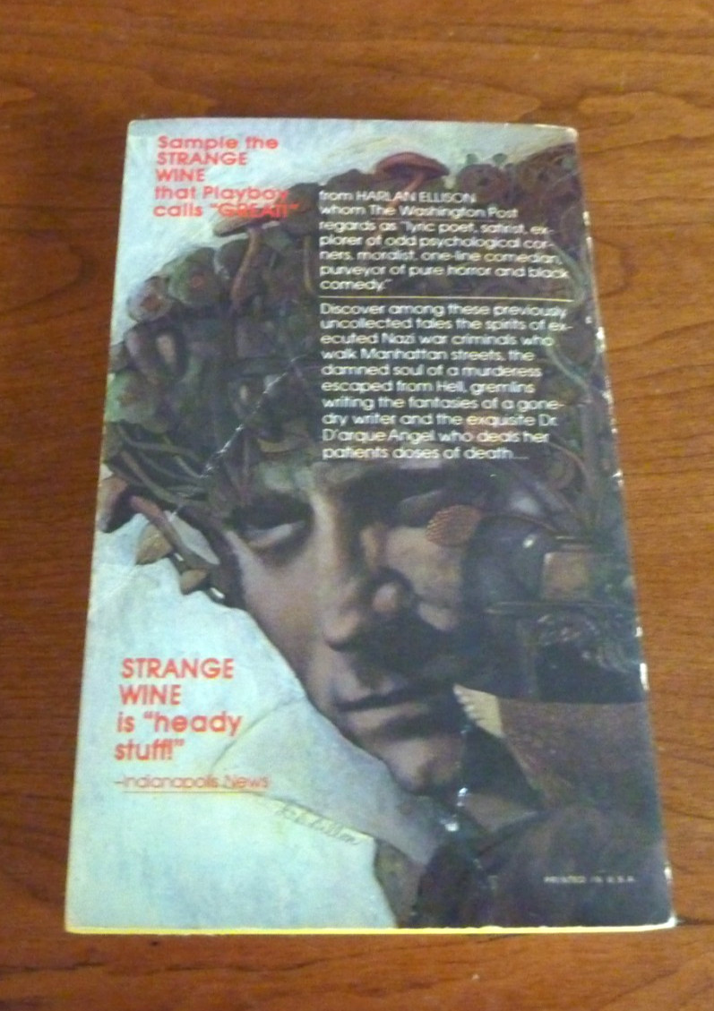STRANGE WINE 1979 HARLAN ELLISON BLOOD DRINKING SHORT STORIES HARLAN !
