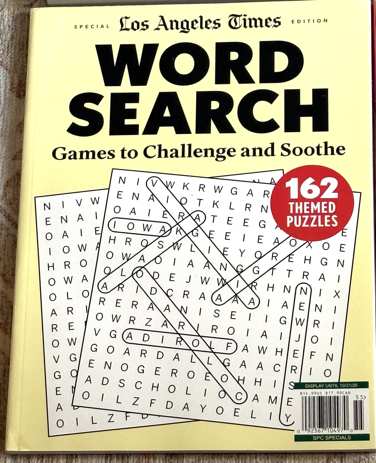 Lot of 4 Puzzle Books Word Search Crosswords Variety Activity Pack New