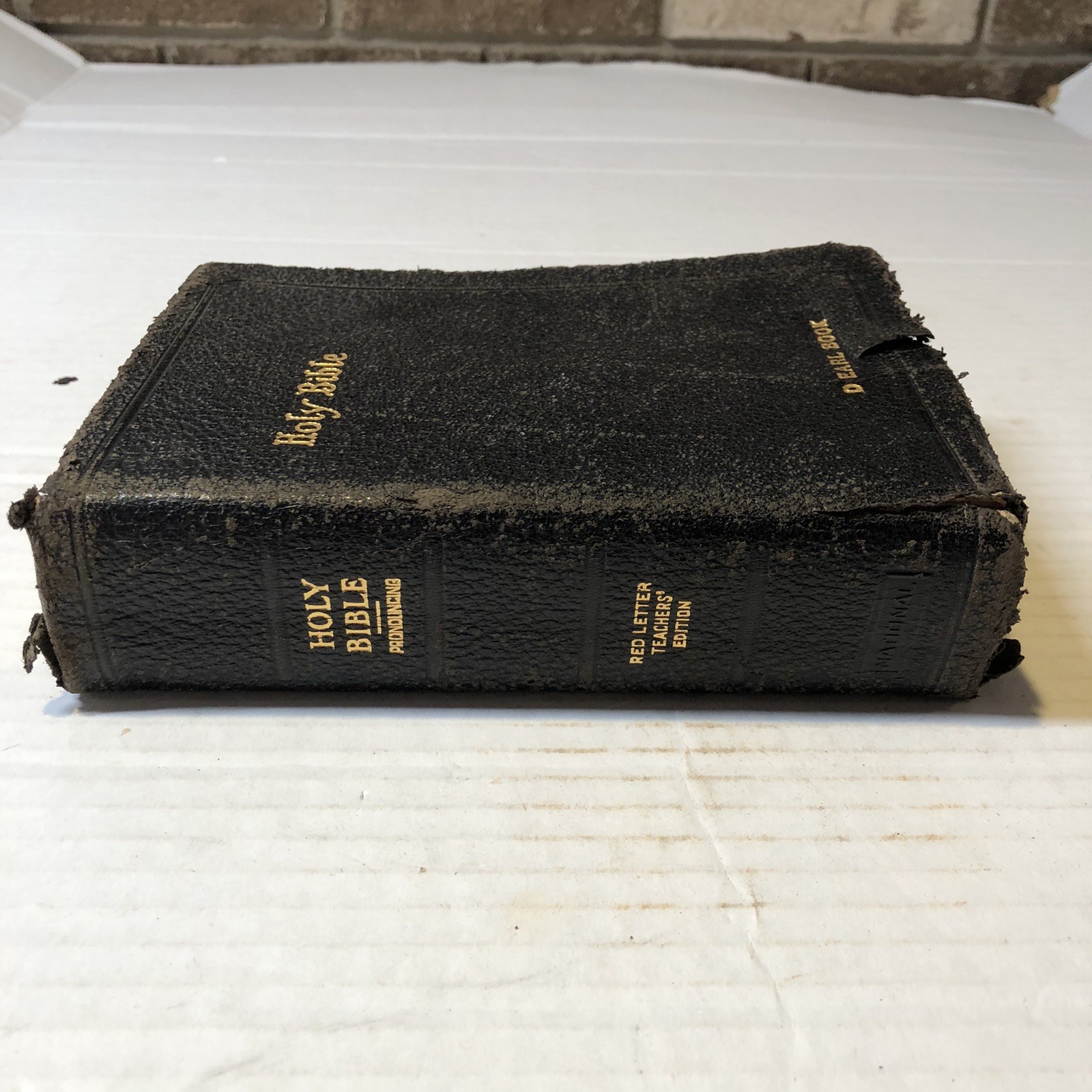 Vtg King James Version Holy Bible Red Letter Edition National Bible Press CRI