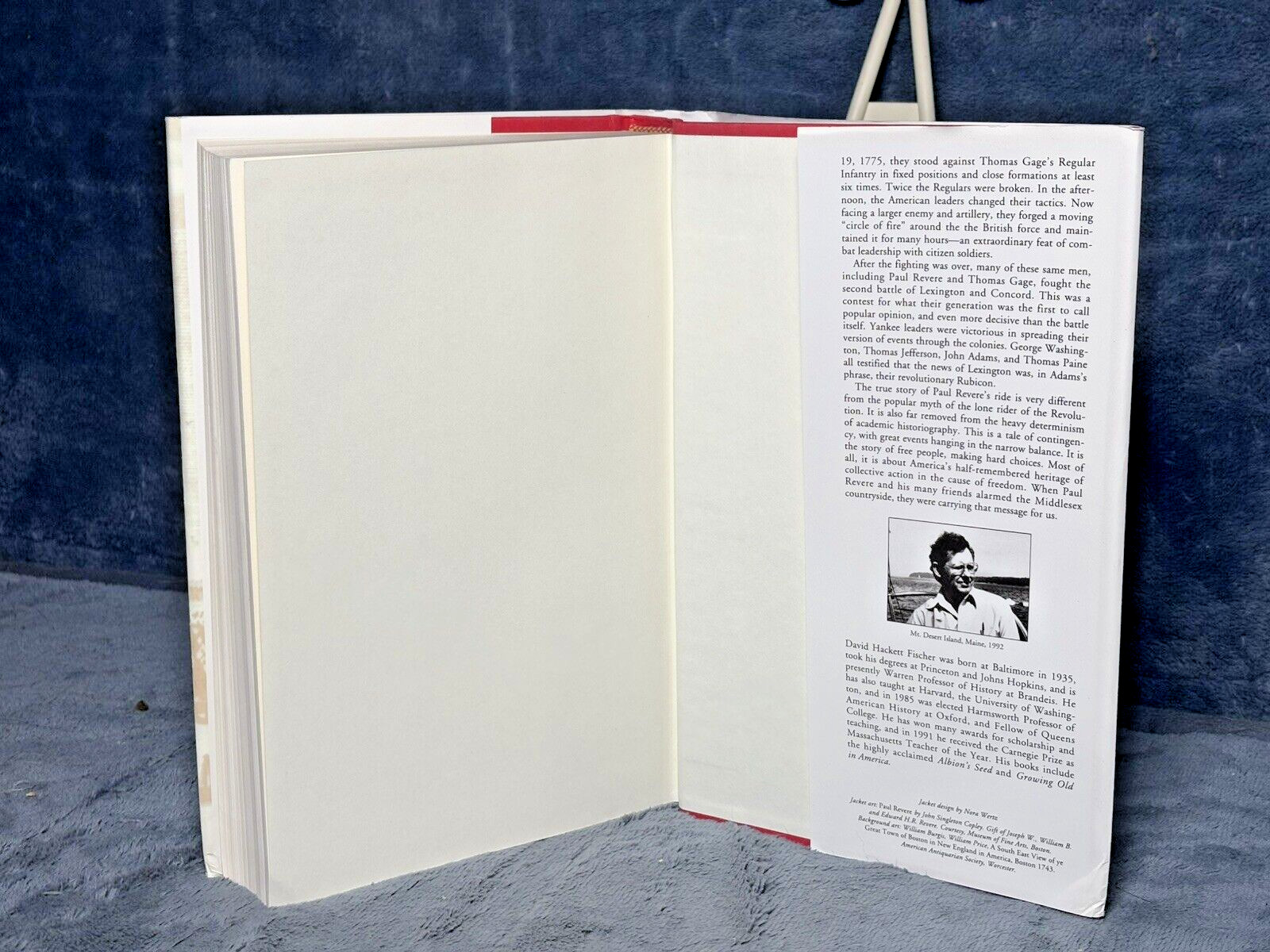 David Hackett Fischer PAUL REVERE’S RIDE 1st Edition 1st Printing