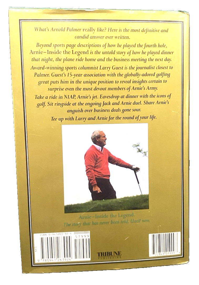 Arnie, 1993 Book by Larry Guest, Hardcover, 246 Pages, ***Signed***