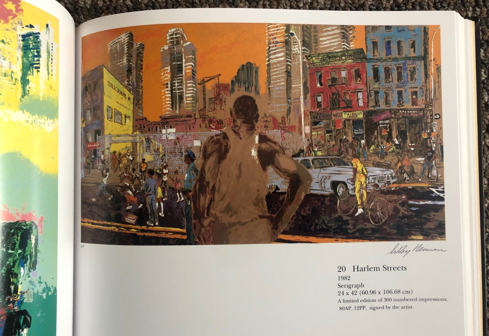 A collector’s edition: Signed, numbered, leather-bound “Prints of LeRoy Neiman”