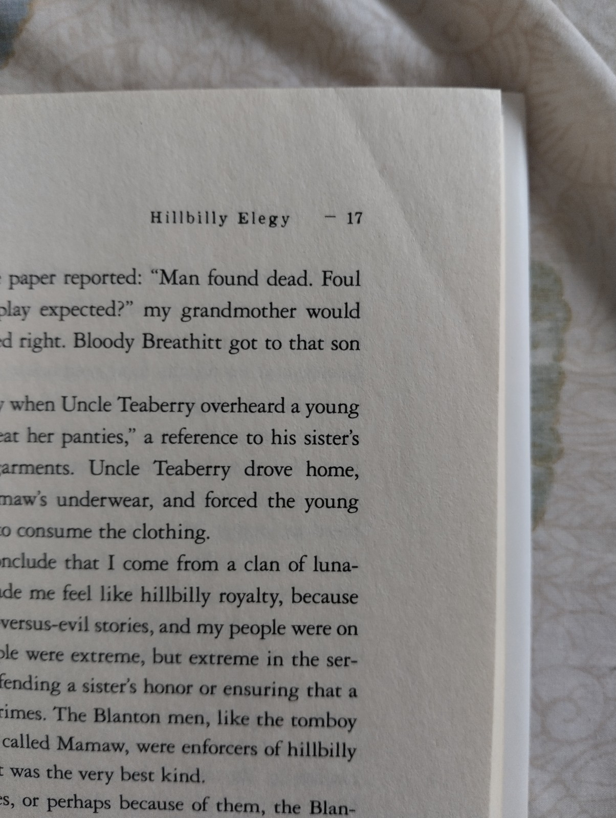 Hillbilly Elegy J. D. Vance Signed 1st Edition HC book