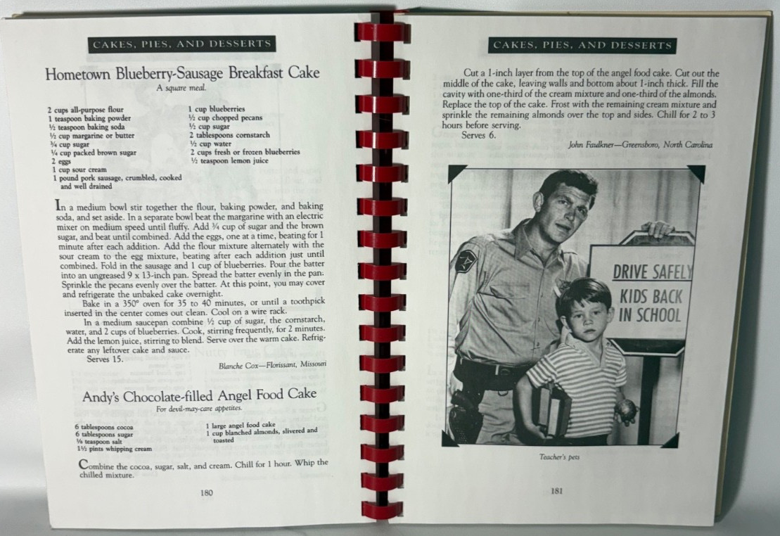 Aunt Bee’s Mayberry Cookbook by Ken Beck and Jim Clark – 2003