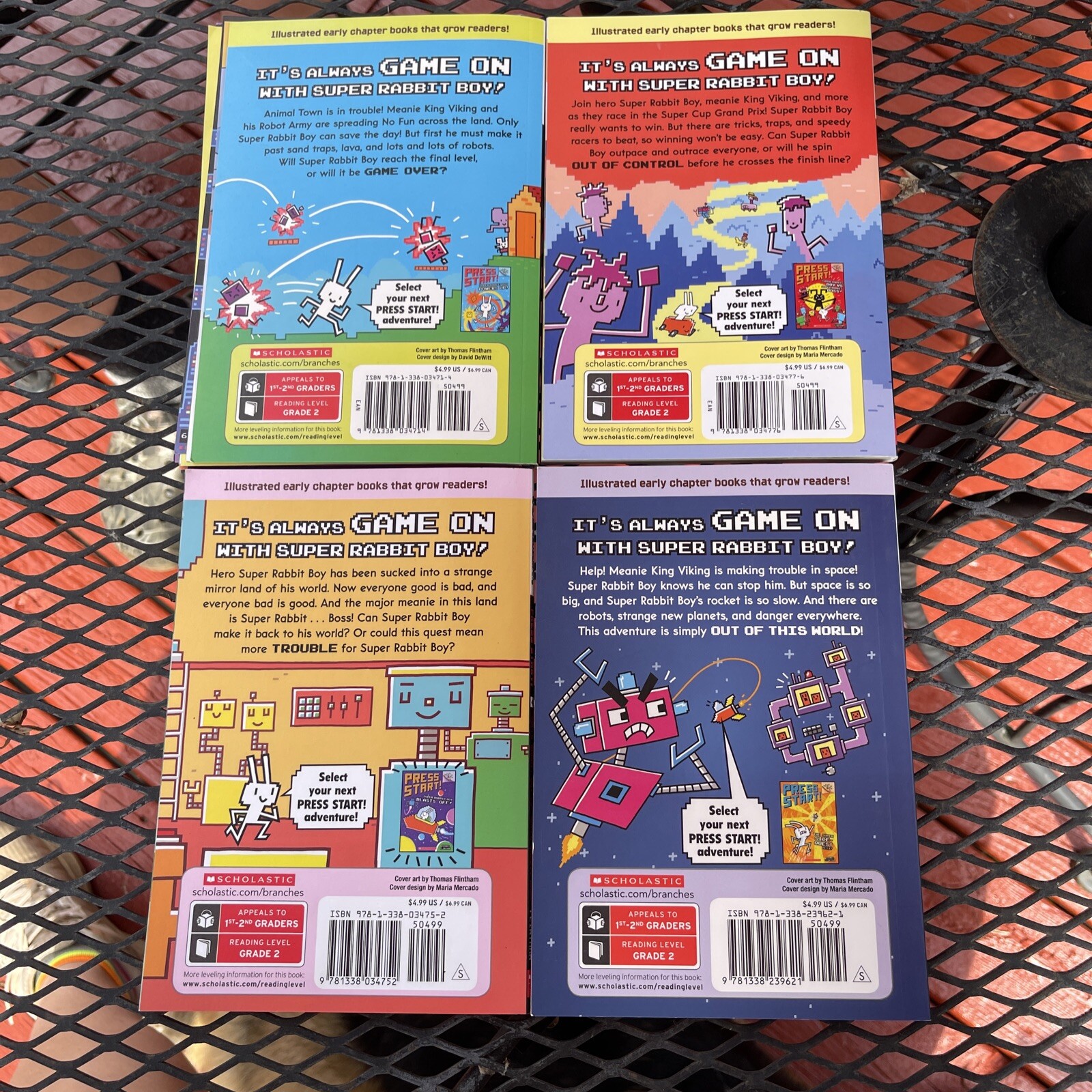 Scholastic Press Start Thomas Flintham Softcover Lot of 4 Pre-owned 2018 READ
