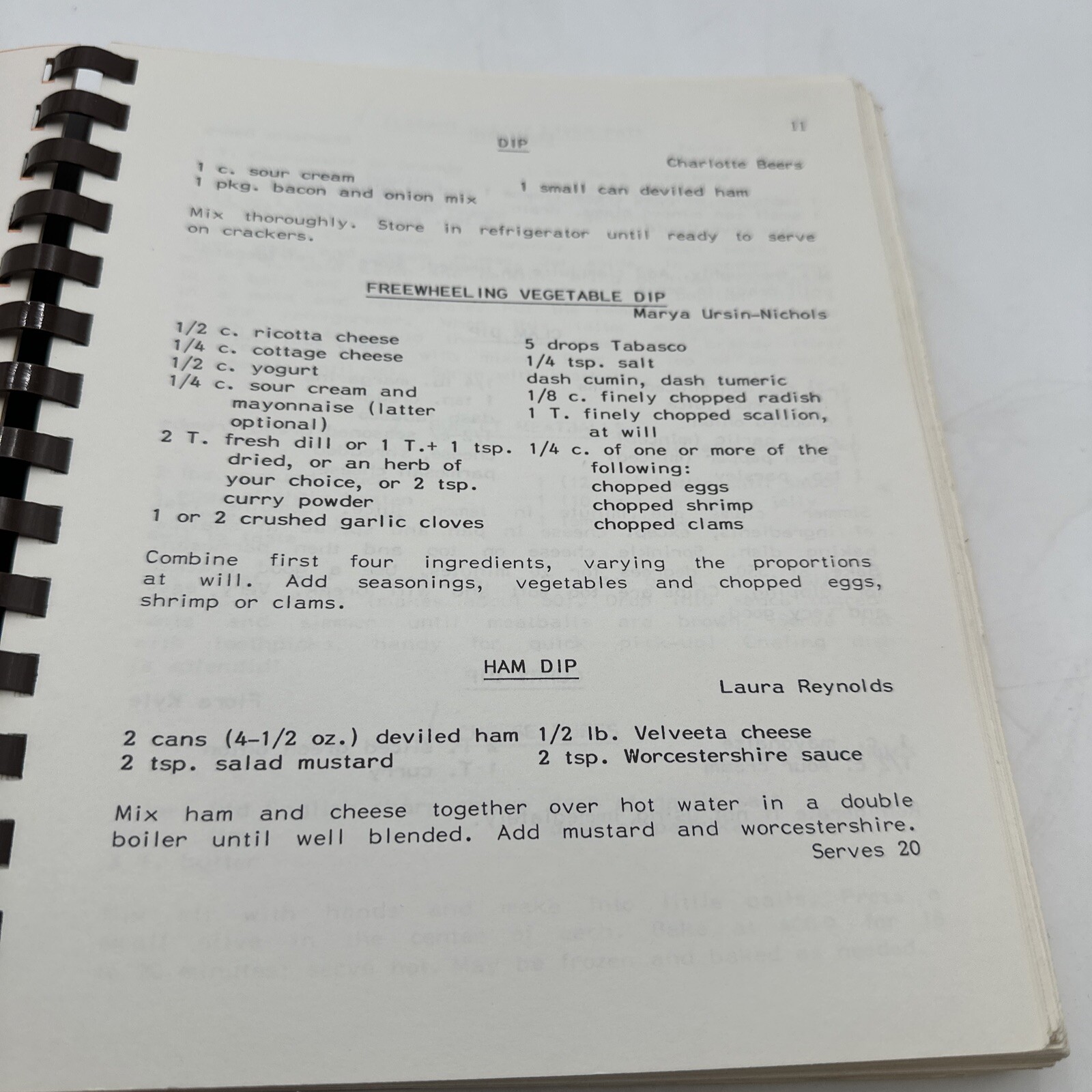 Lyme Conn. 1982 Congregational Concoctions Spiral 393 Pages Vintage Recipe Book