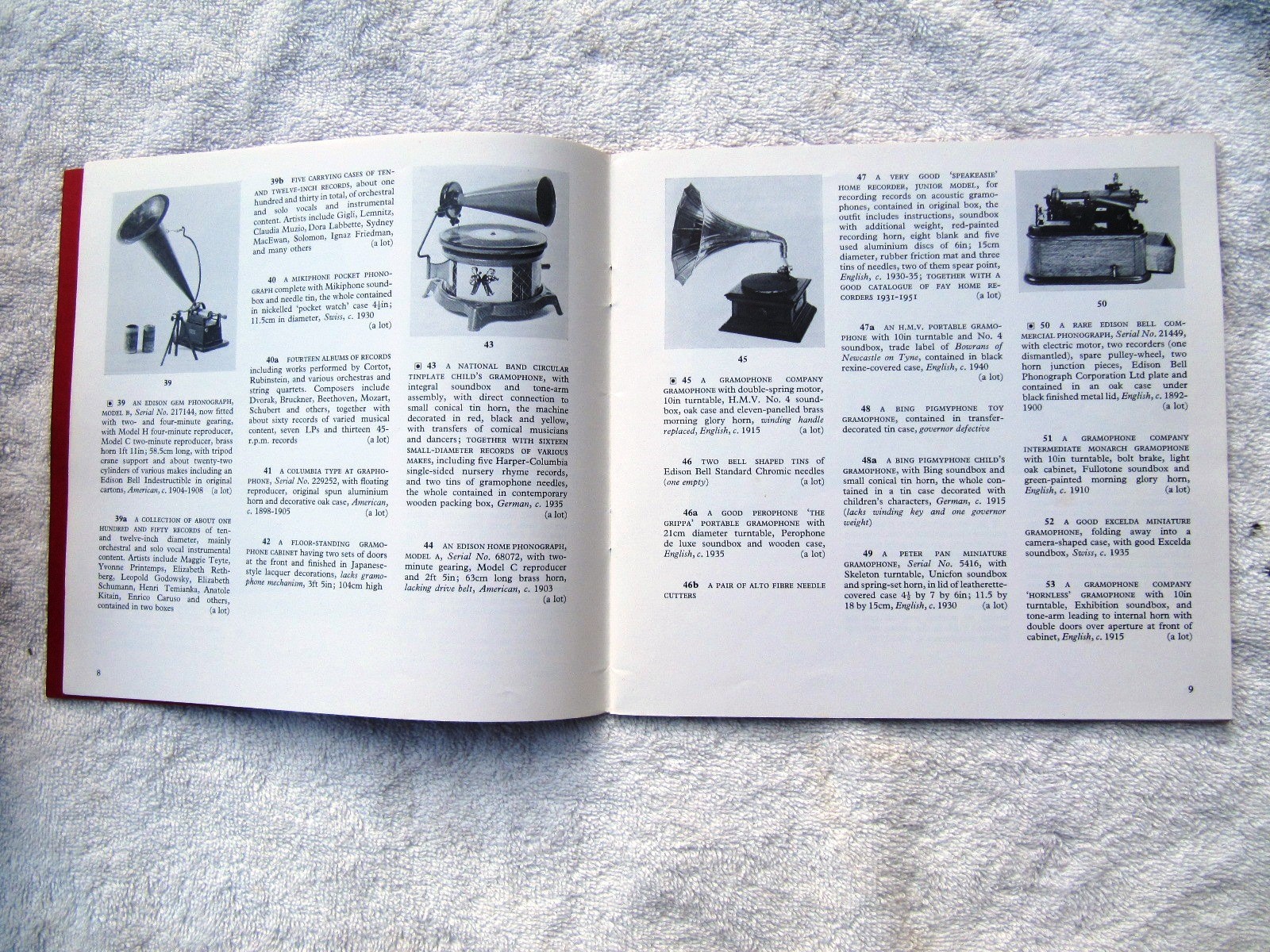 SOTHEBY’s AUCTION CATALOG 1979 Gramophone Phonographs Music Boxes Jukeboxes
