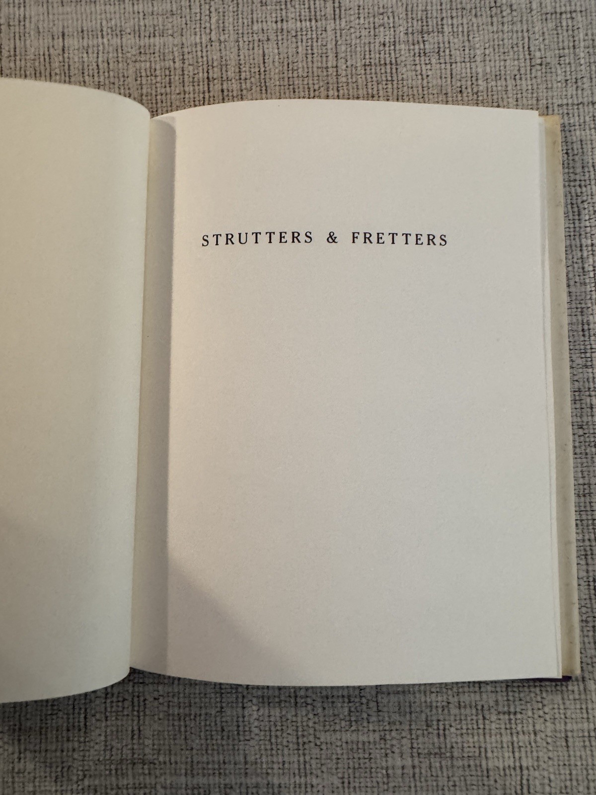William Steig Strutters & Fretters 1992 1st Ed Hardcover w/DJ Cartoon Humor