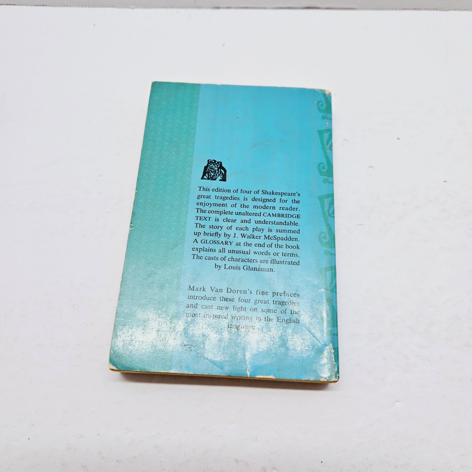 Vintage 1948 William Shakespeare Four Tragedies Washington Square Press Classic