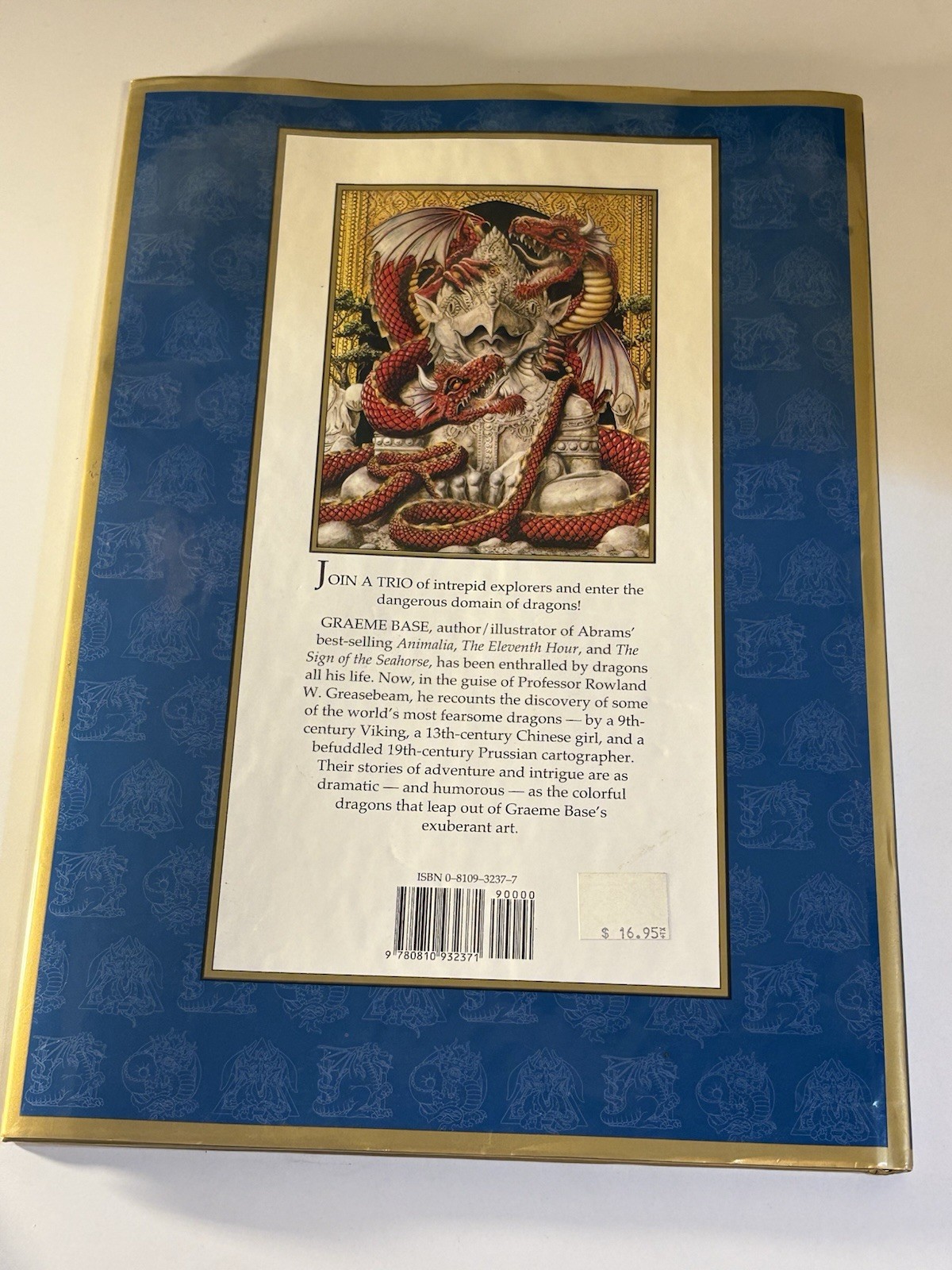 The Discovery of Dragons by Graeme Base Hardcover 1996 Harry N. Abrams Dragons
