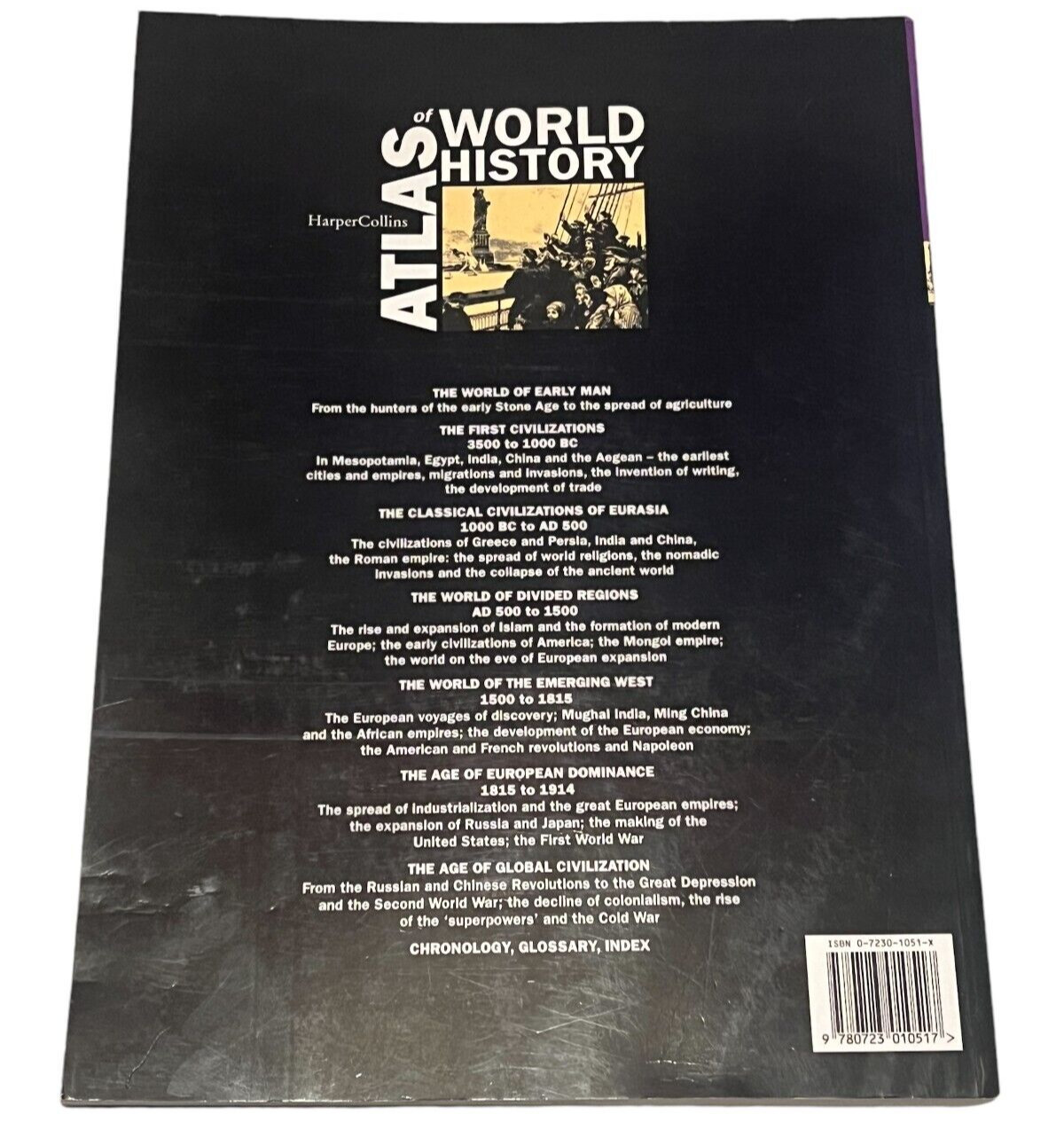 Atlas of World History Book By Harper Collins 1999 Paperback History