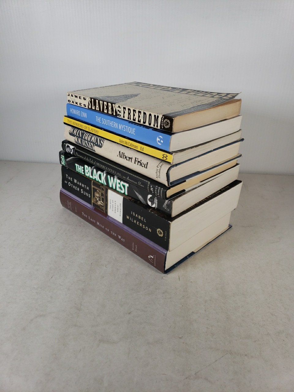 Black American History (8 Book Lot) Slavery, John Brown, Migrating West, Novel