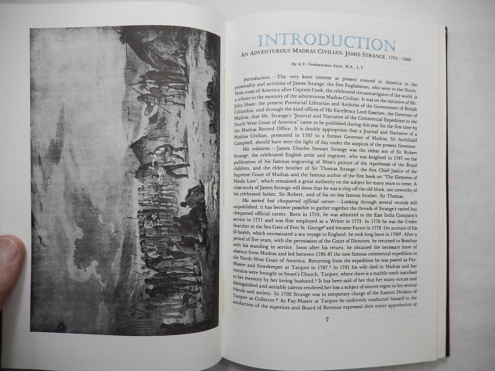 James Strange’s Journal: Bombay to NW Coast of America 1785-1787, 1982, Hardcove
