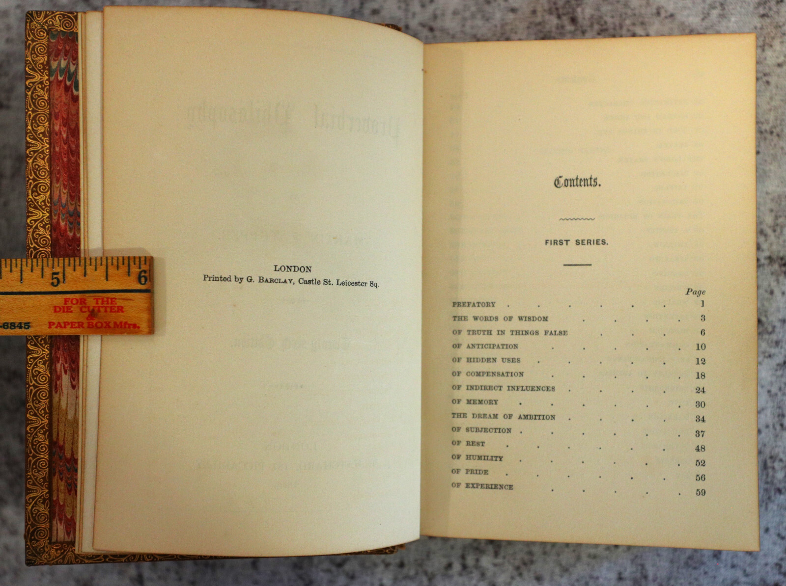 [Sh12] Fine Binding signed Hayday, Gilt 1856, Proverbial Philosophy by M Tupper