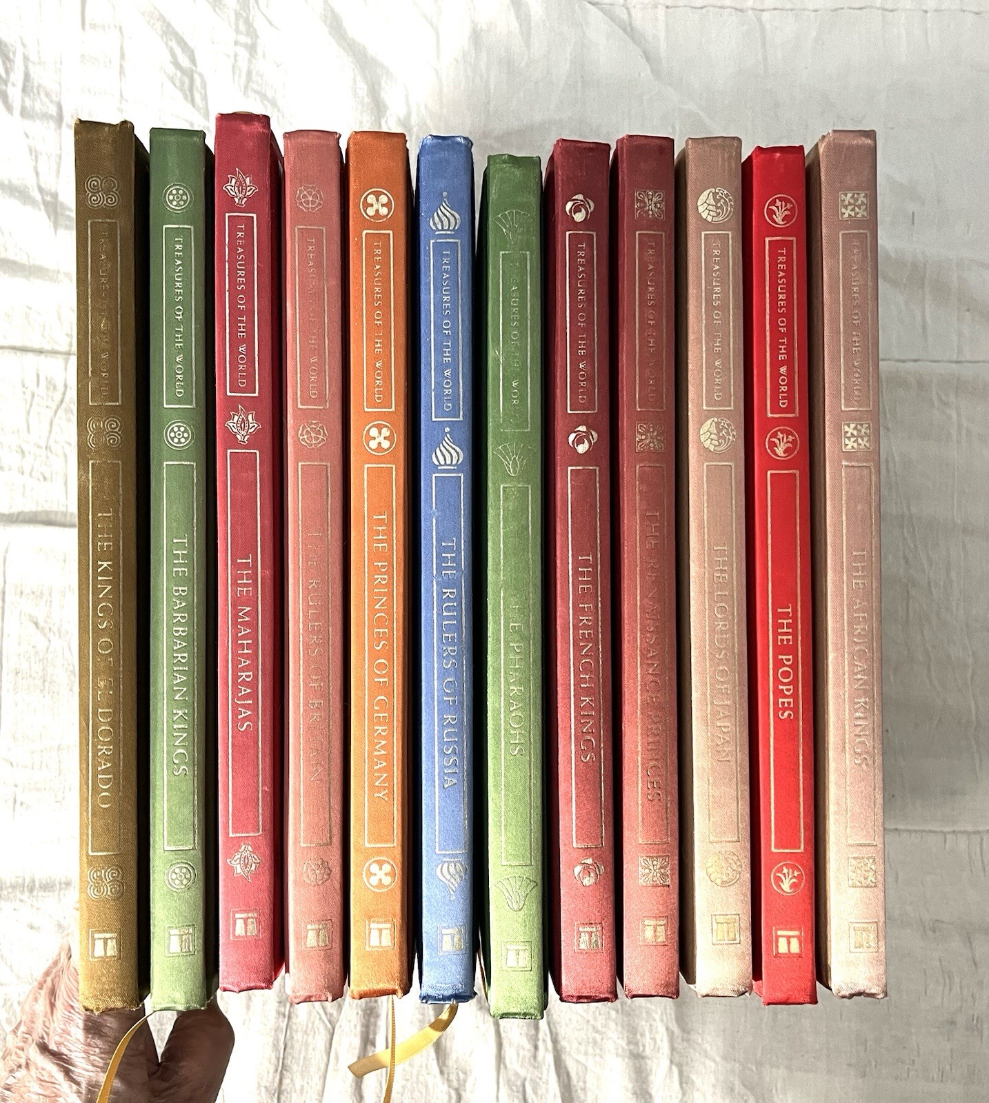 Treasures of the World Stonehenge Press, 12 Volumes, Fine Binding Rare
