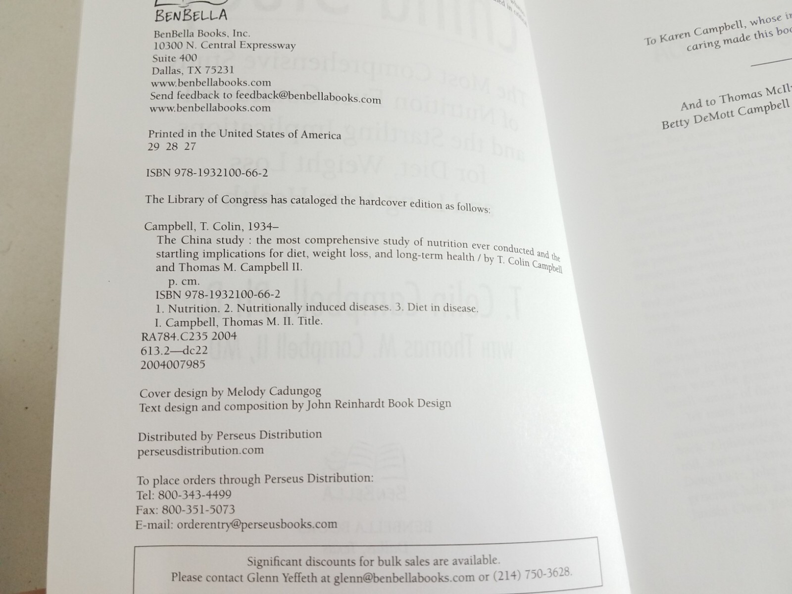 The China Study By Colin Campbell And Thomas Campbell The Most Comprehensive