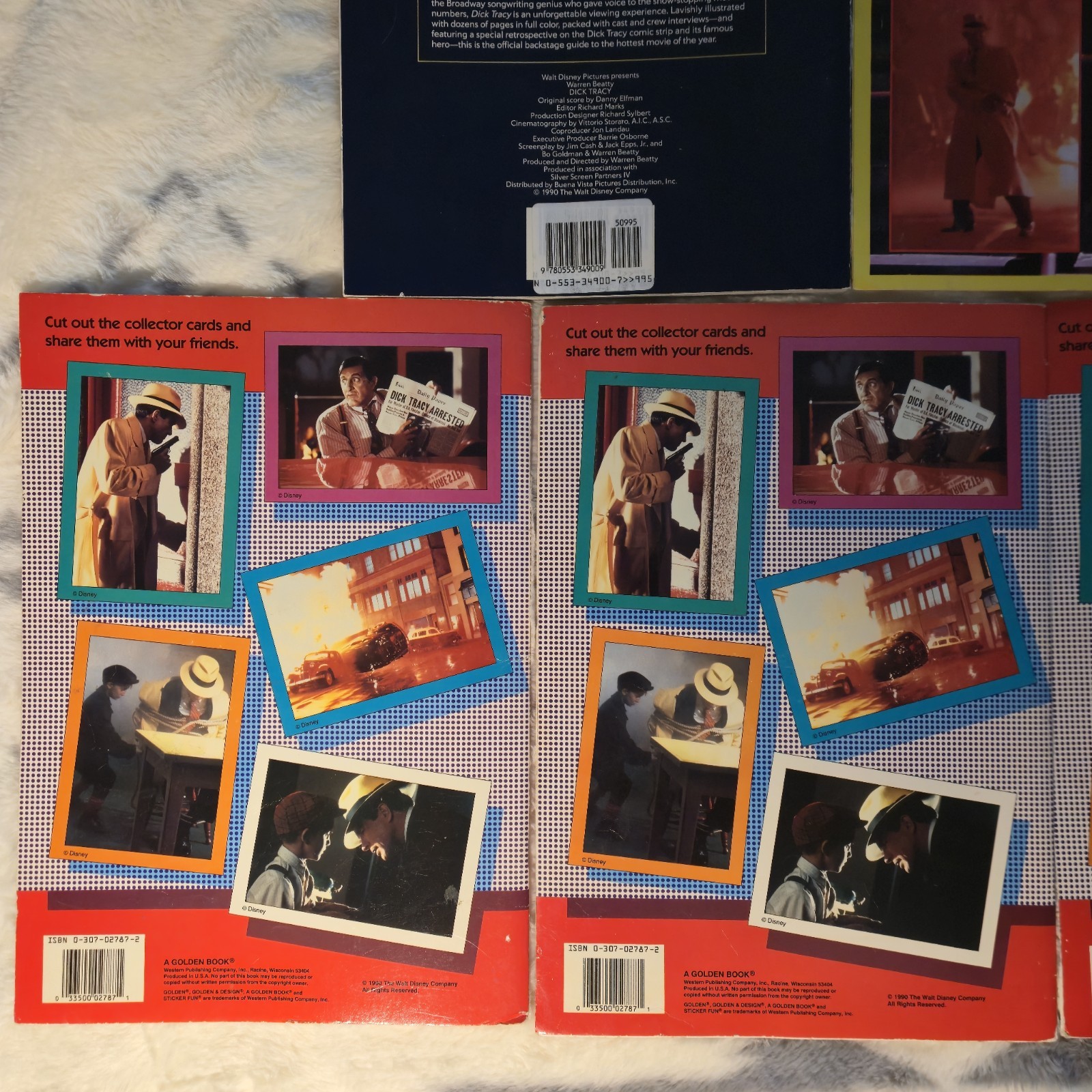 Dick Tracy Book Lot Sticker Fun Coloring Books Poster Book Movie Collectors Guid