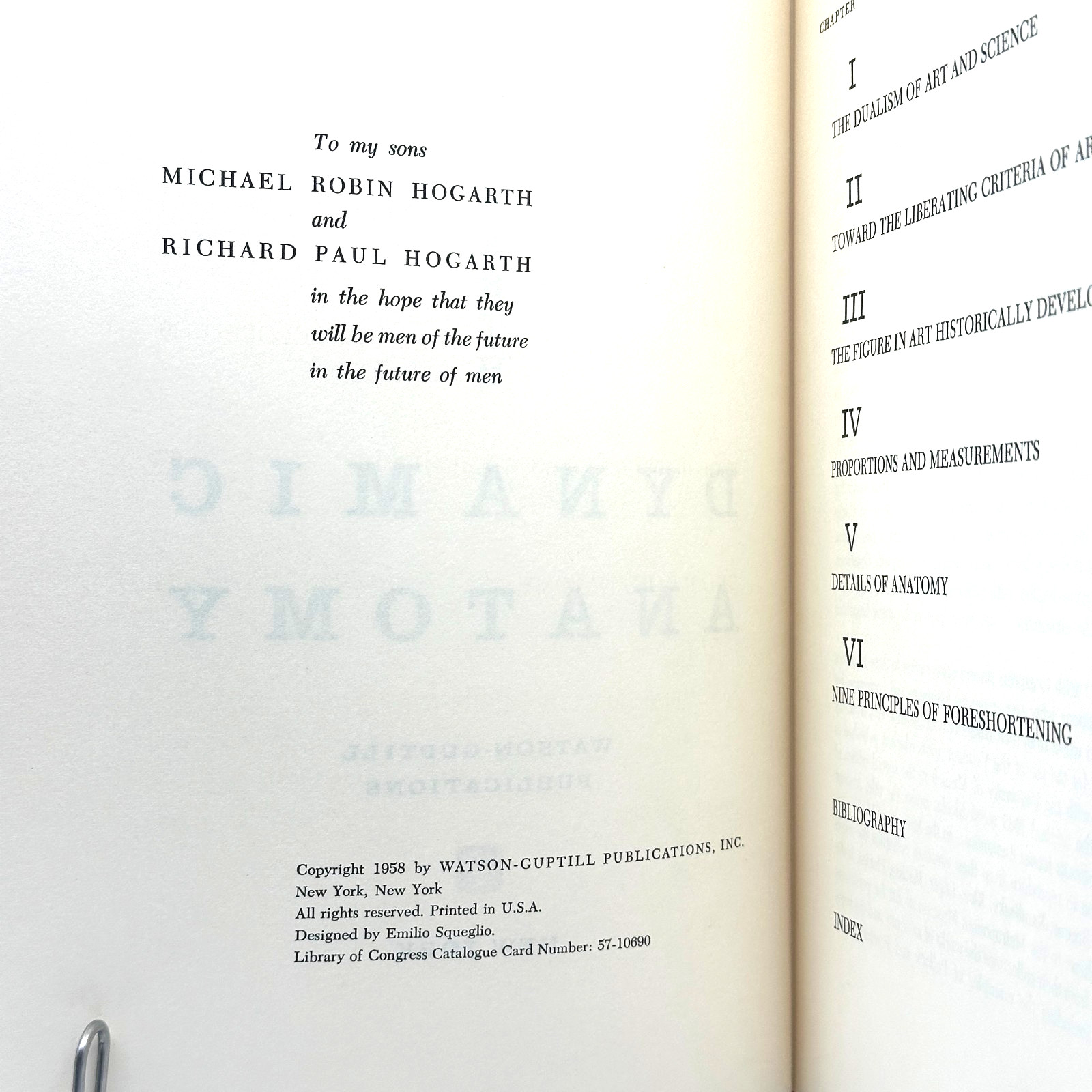 Dynamic Anatomy by Burne Hogarth Vintage 1958 Watson-Guptill Art Reference Book
