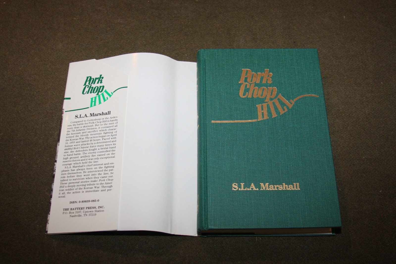 Pork Chop Hill by S.L.A. Marshall 1986 HC Battery Press