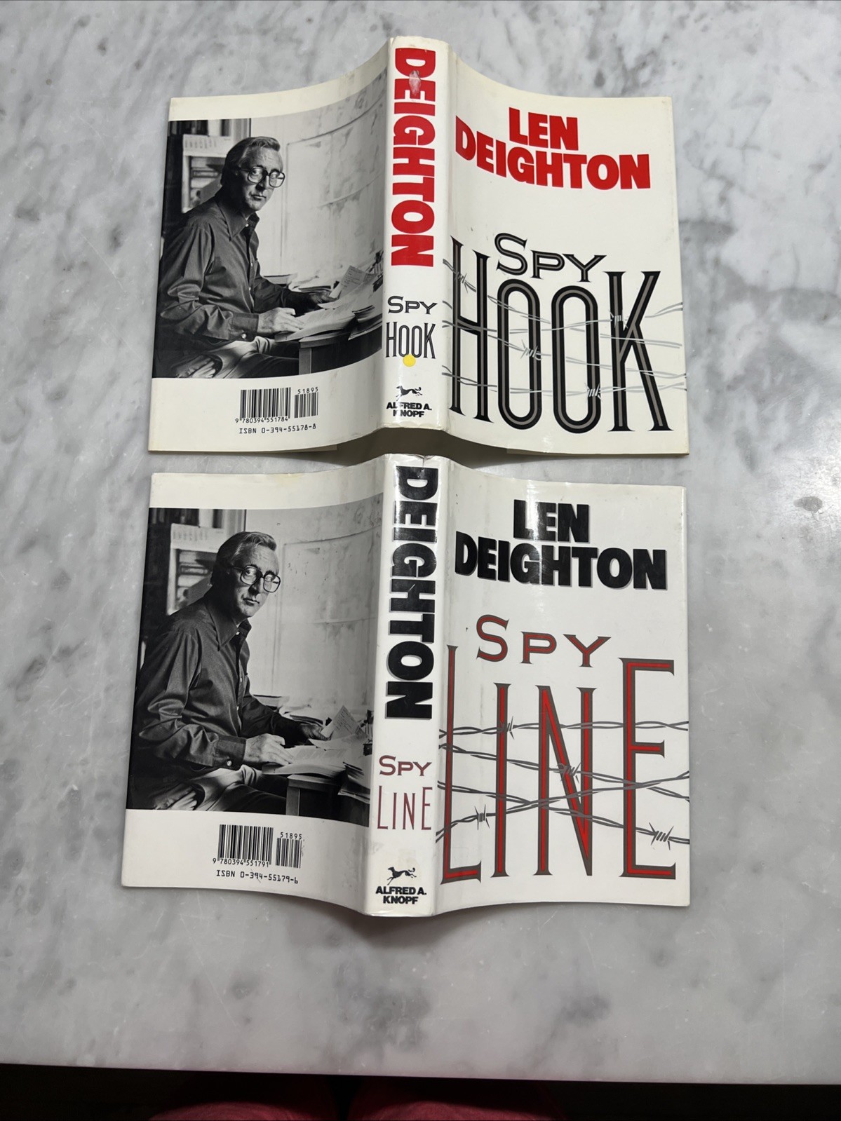 Len Deighton Book Lot 5 Trilogy And Set 2 Spy Hook Spy Line HC DJ Several 1st