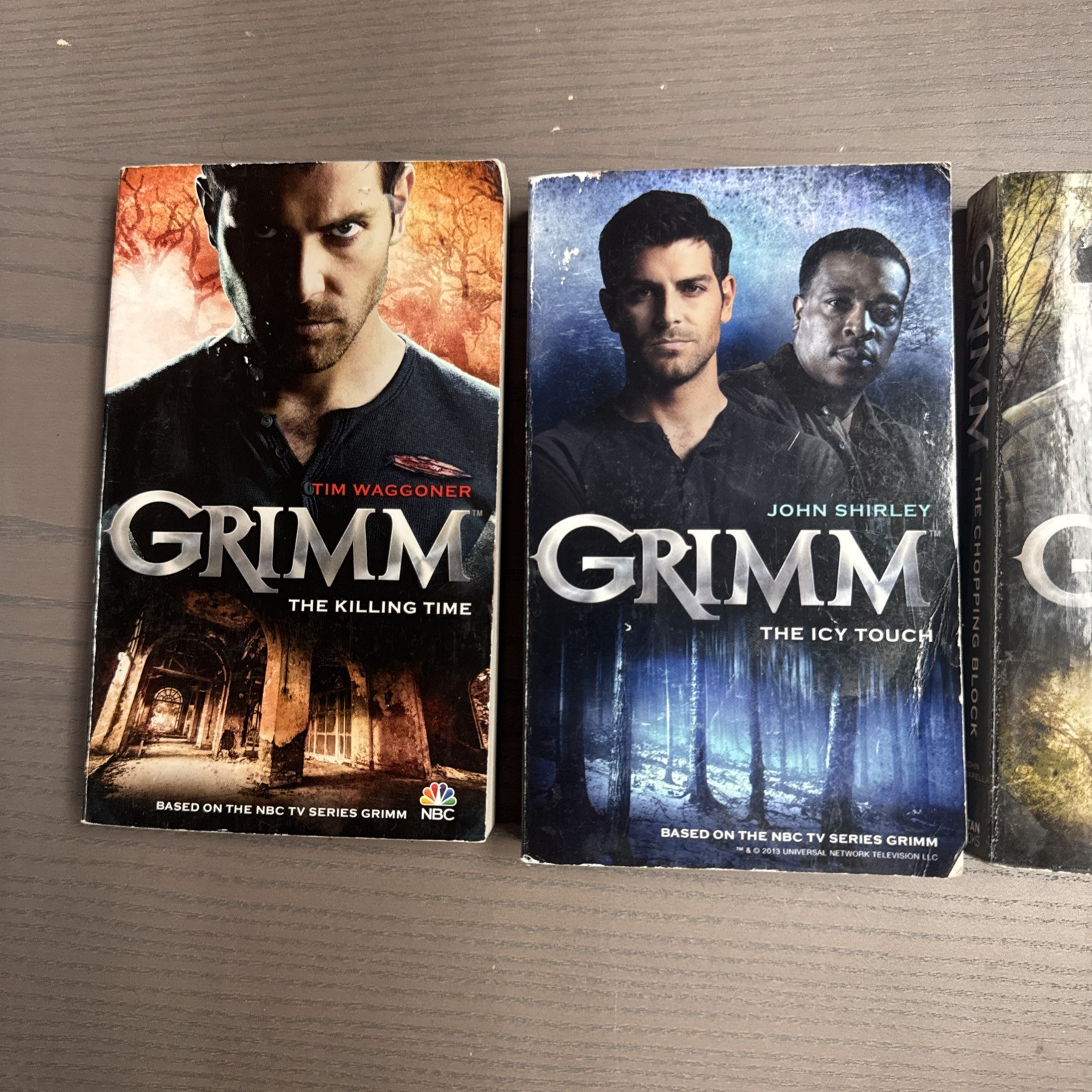 Grimm Complete 3-Book Series Set RARE NBC TV Show Icy Touch, Chopping PB Used