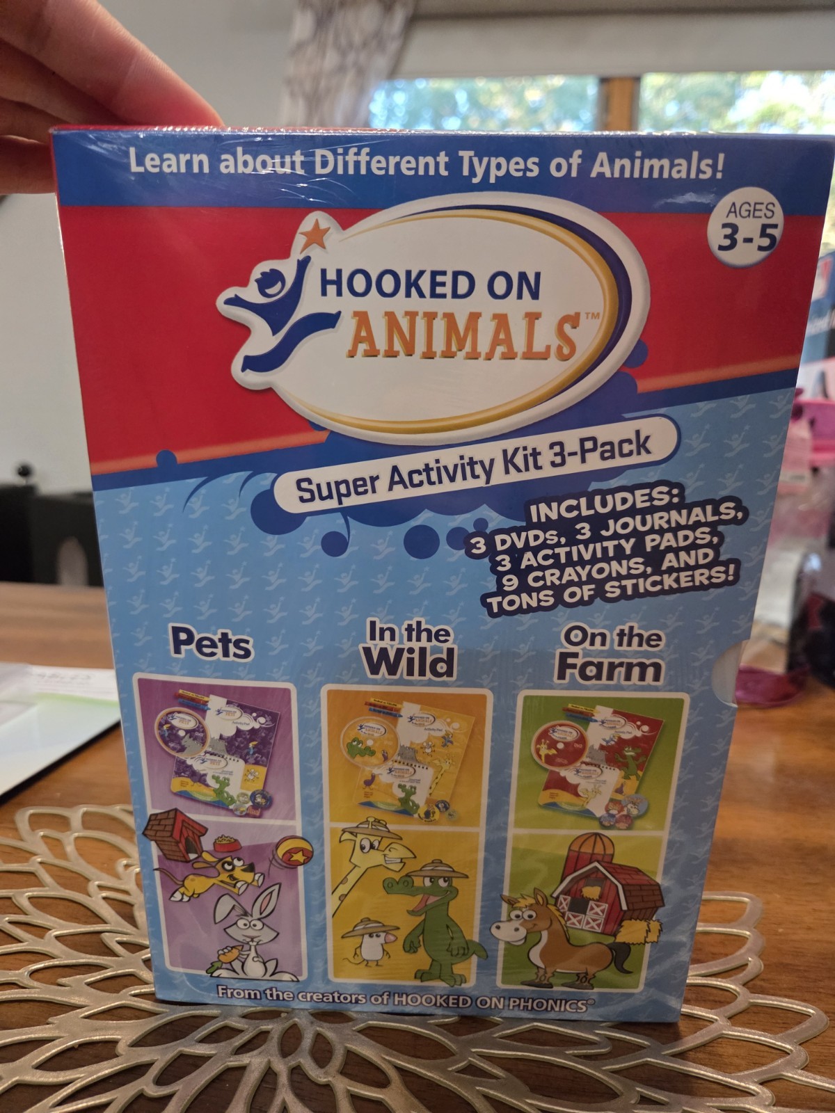 Super Activity 3-pack – Hooked on Animals by LLC HOP