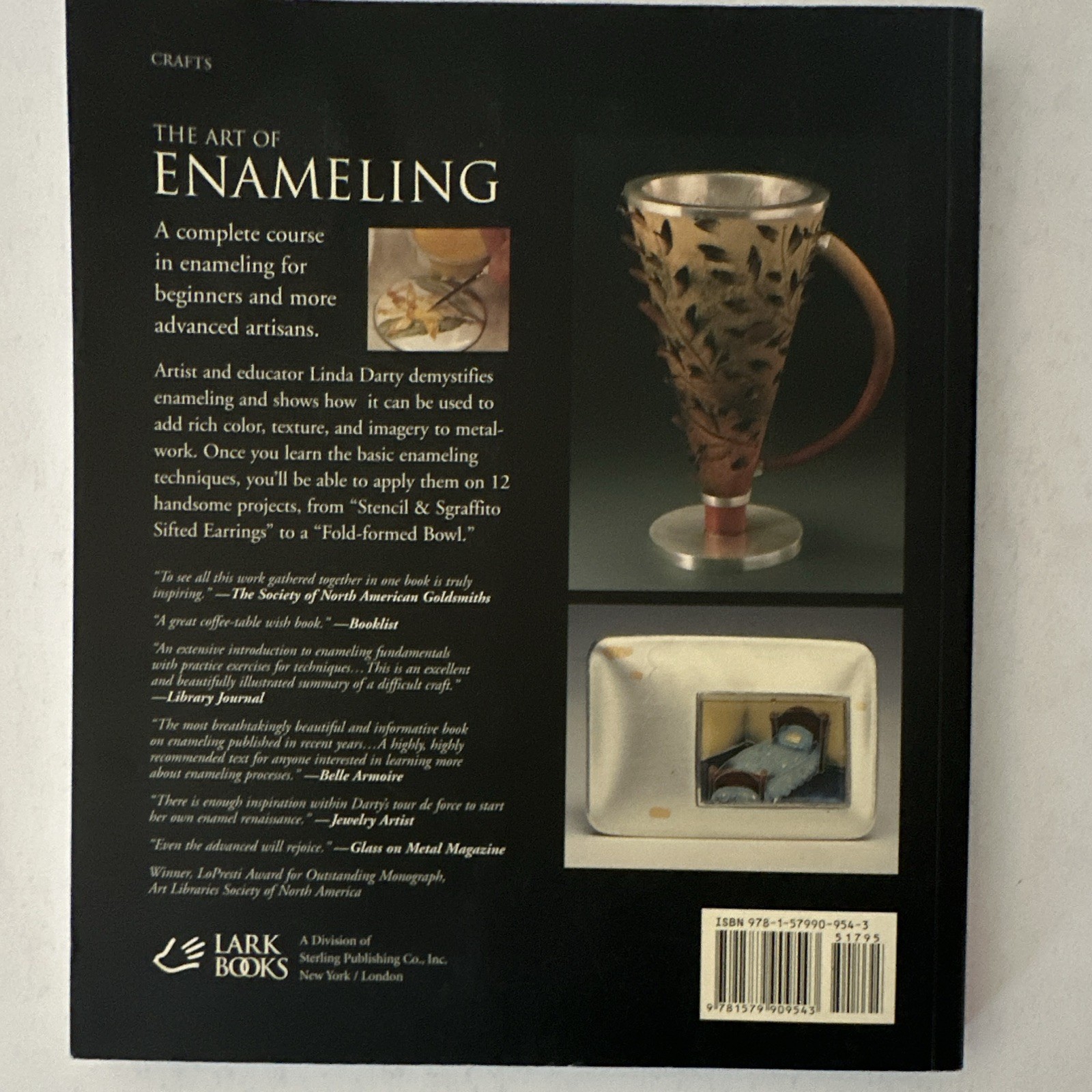 Lark Books The Art of Enameling Linda Darty Hardcover 2006 176p Illustrated