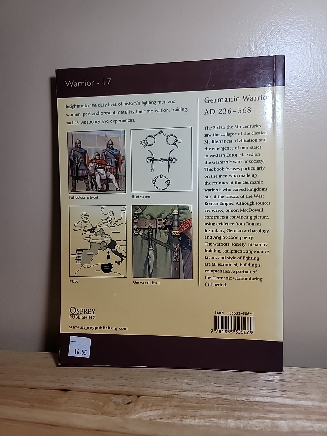 Germanic Warrior AD 236–568, MacDowall, Simon, 9781855325869 FAST SHIP