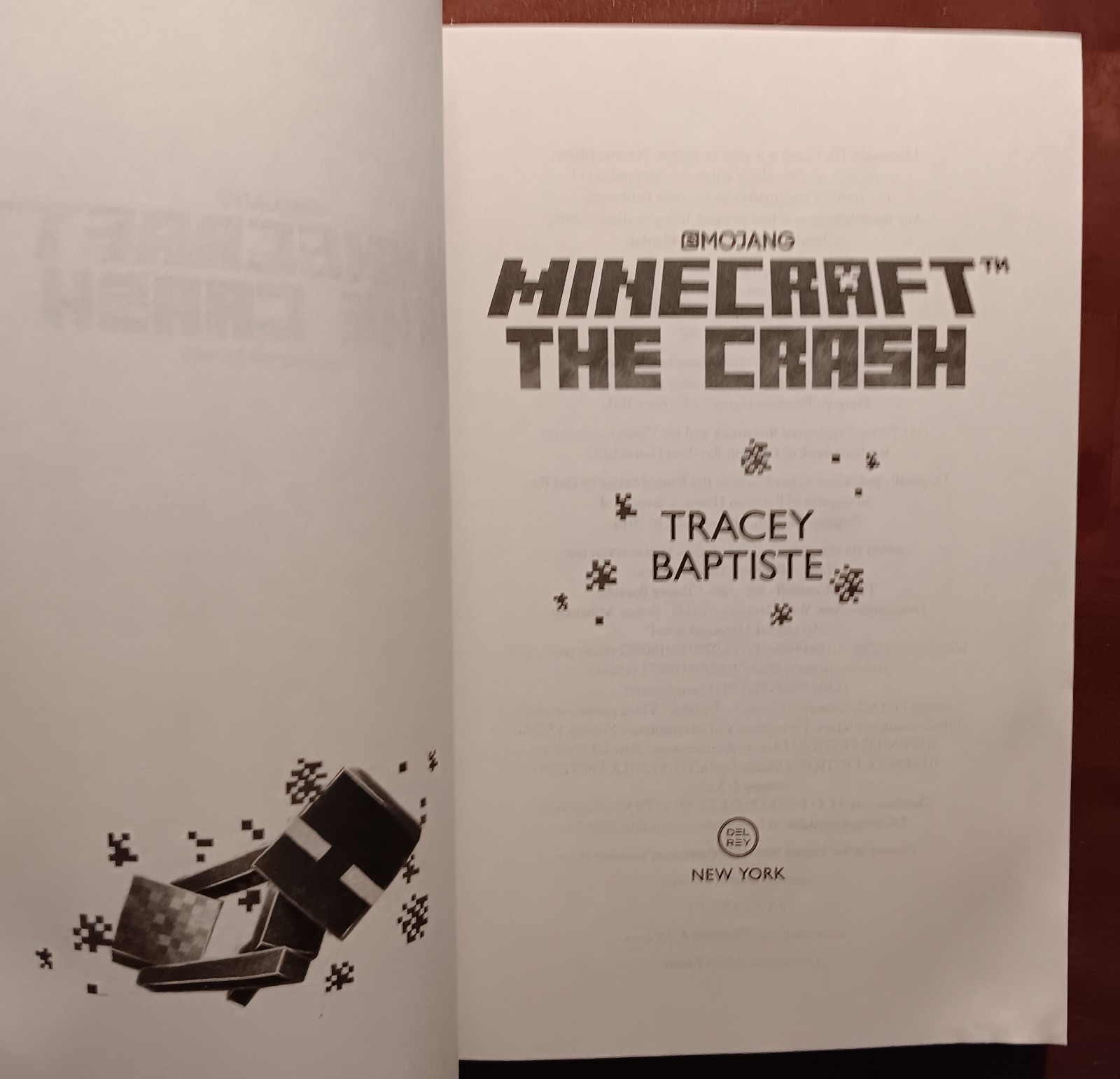 Lot of 2 Minecraft Novels: The Crash and Minecraft Legends Return of the Piglins