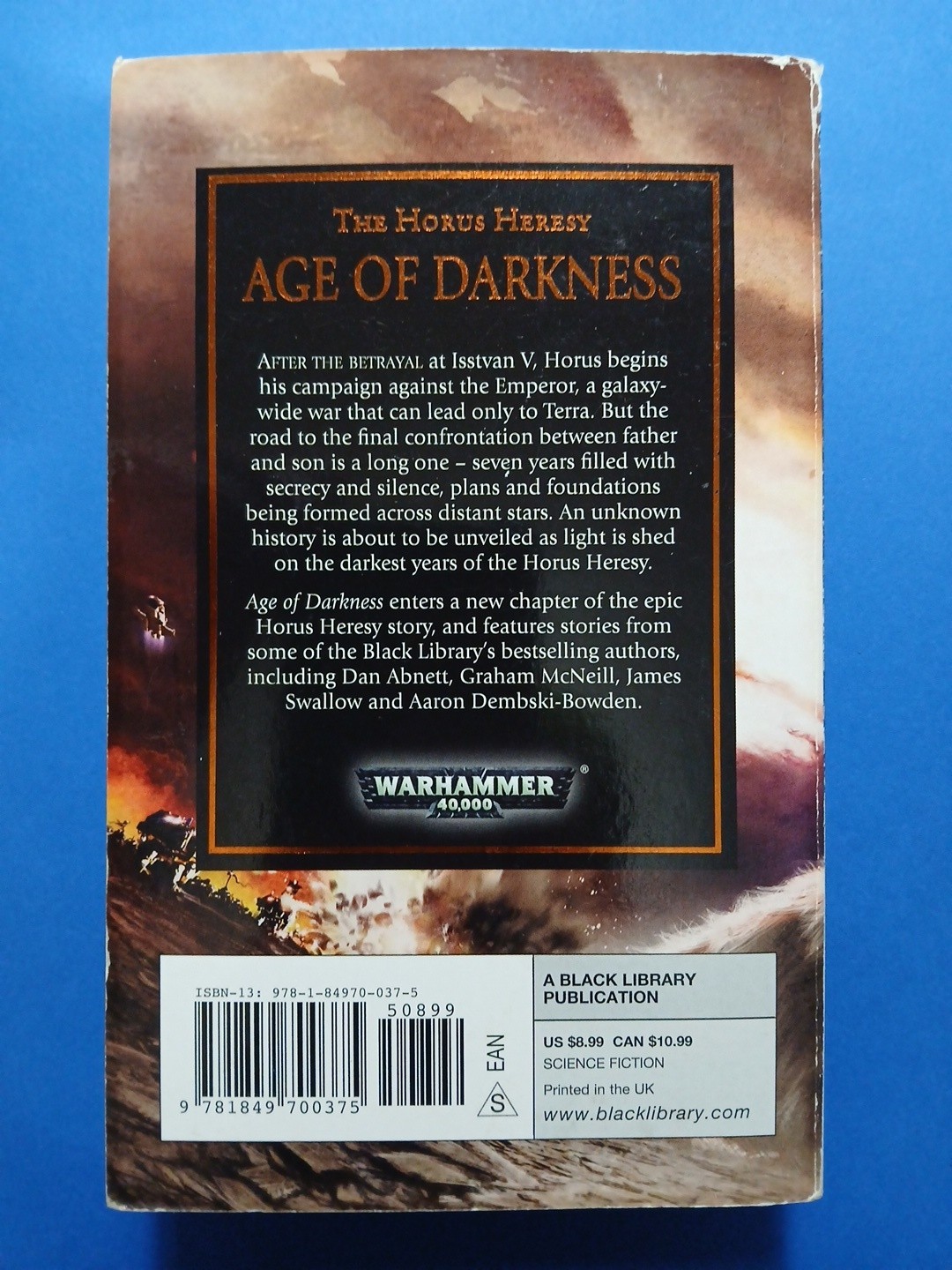 Age of Darkness by Christian Dunn (2011, Mass Market) The Horus Heresy Warhammer