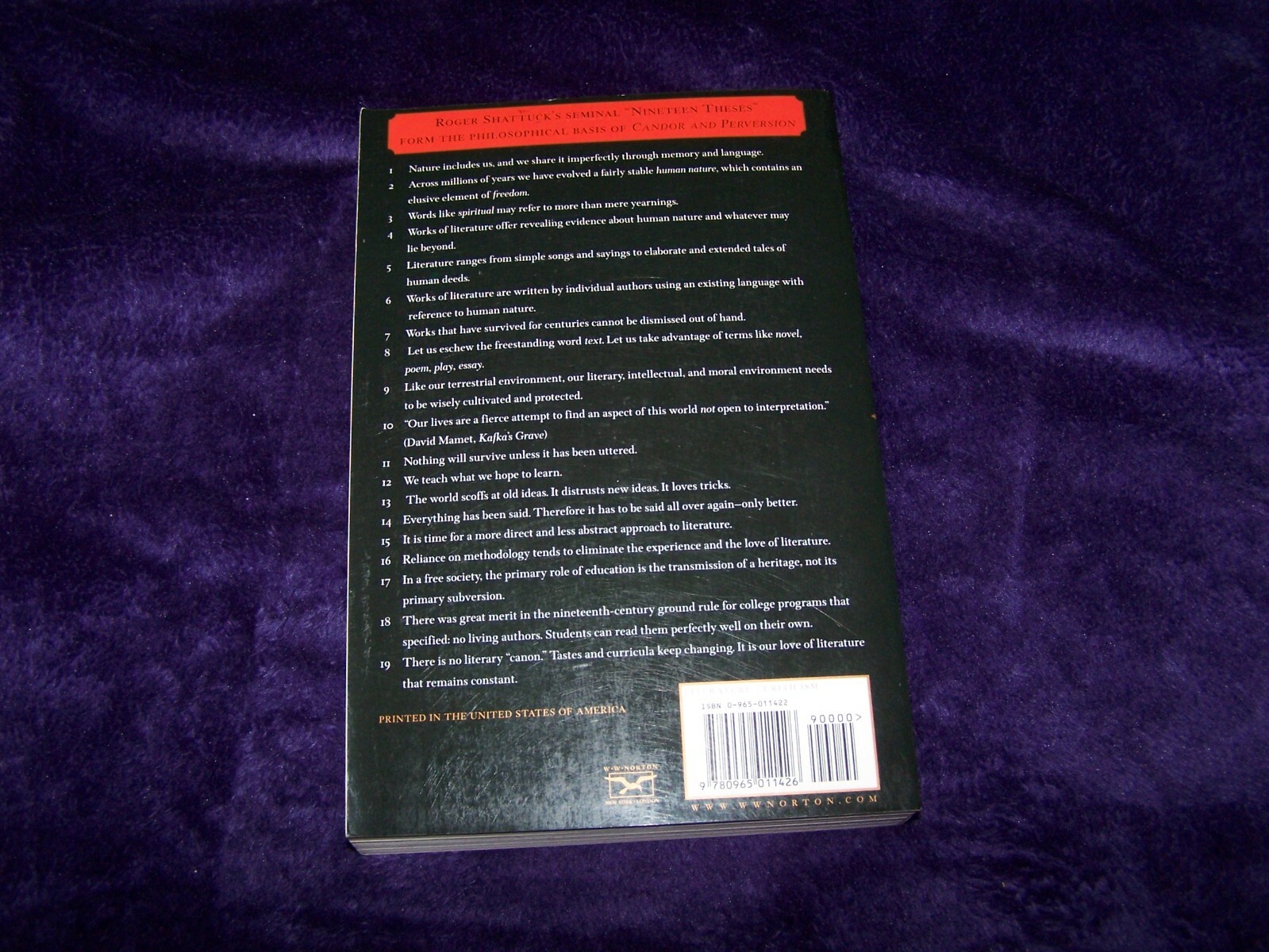 Candor and Perversion : Literature, Education and the Arts by Roger Shattuck…