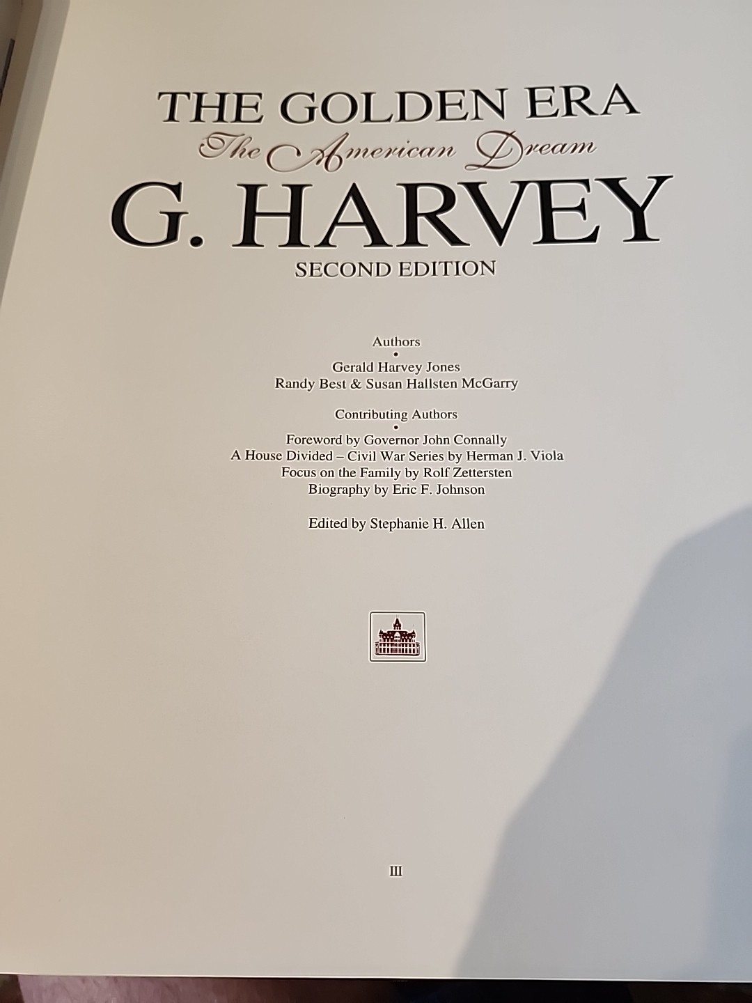 G. Harvey SIGNED The Golden Era. The American Dream. 1992 2nd Edition Very Good