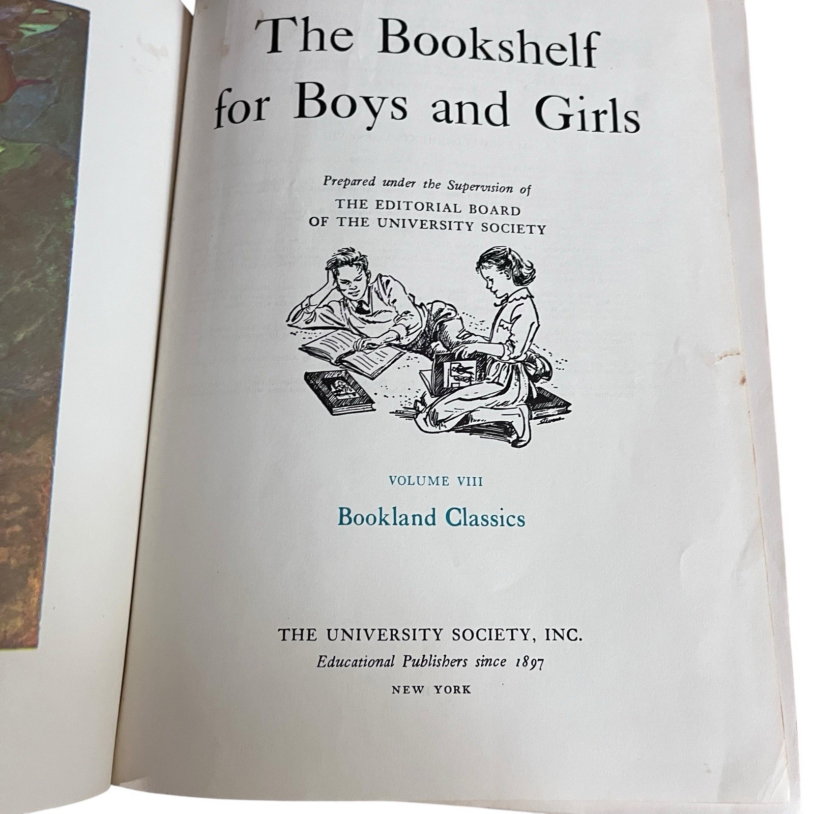 The Bookshelf for Boys & Girls Volume 2,6,8 &9 Parents Guide Vintage Lot HC Book
